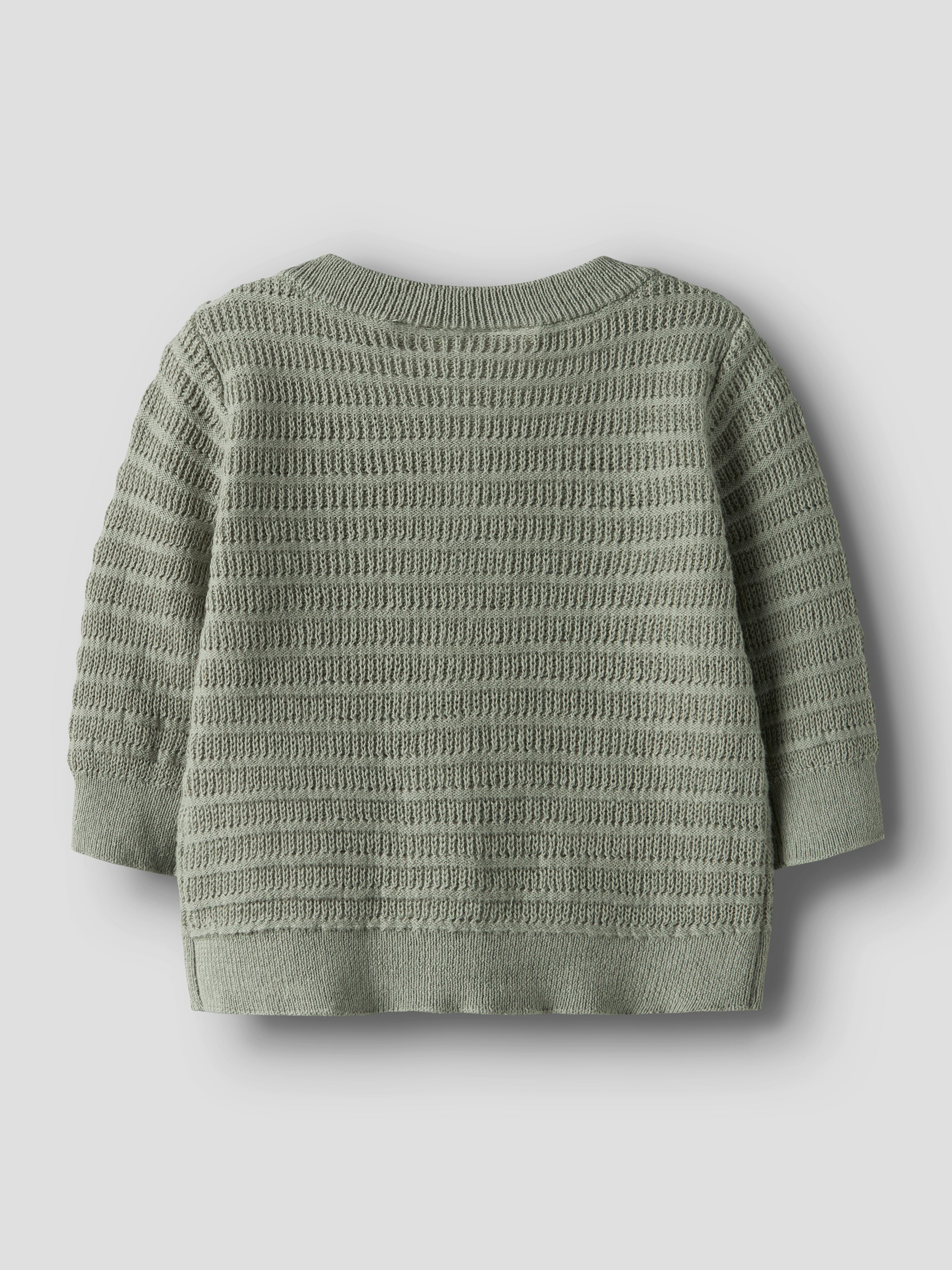 Lil Atelier Thunder LS Knit Cardigan - Seagrass