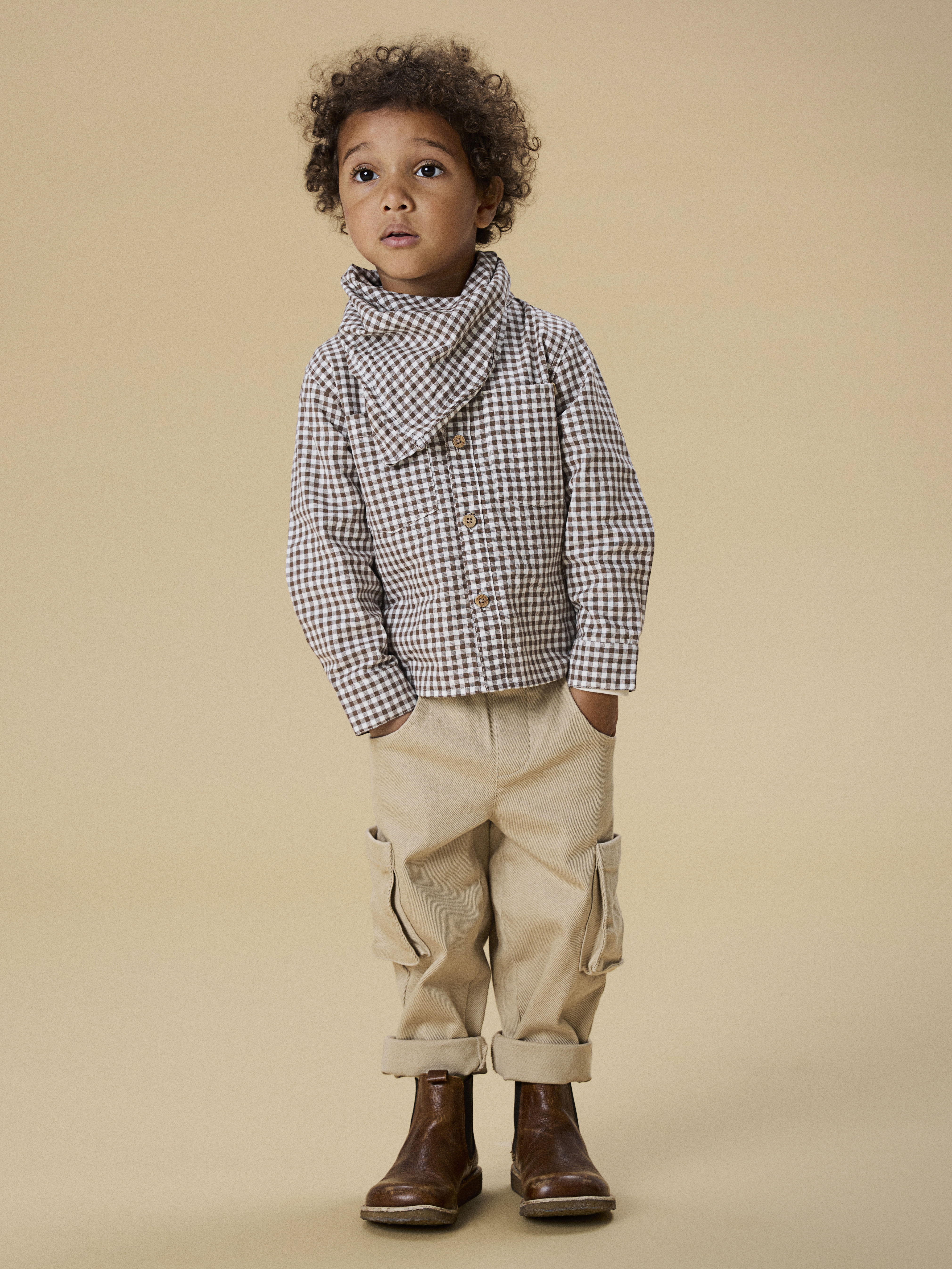 Lil Atelier Taru Loose Twill Pants - Irish Cream