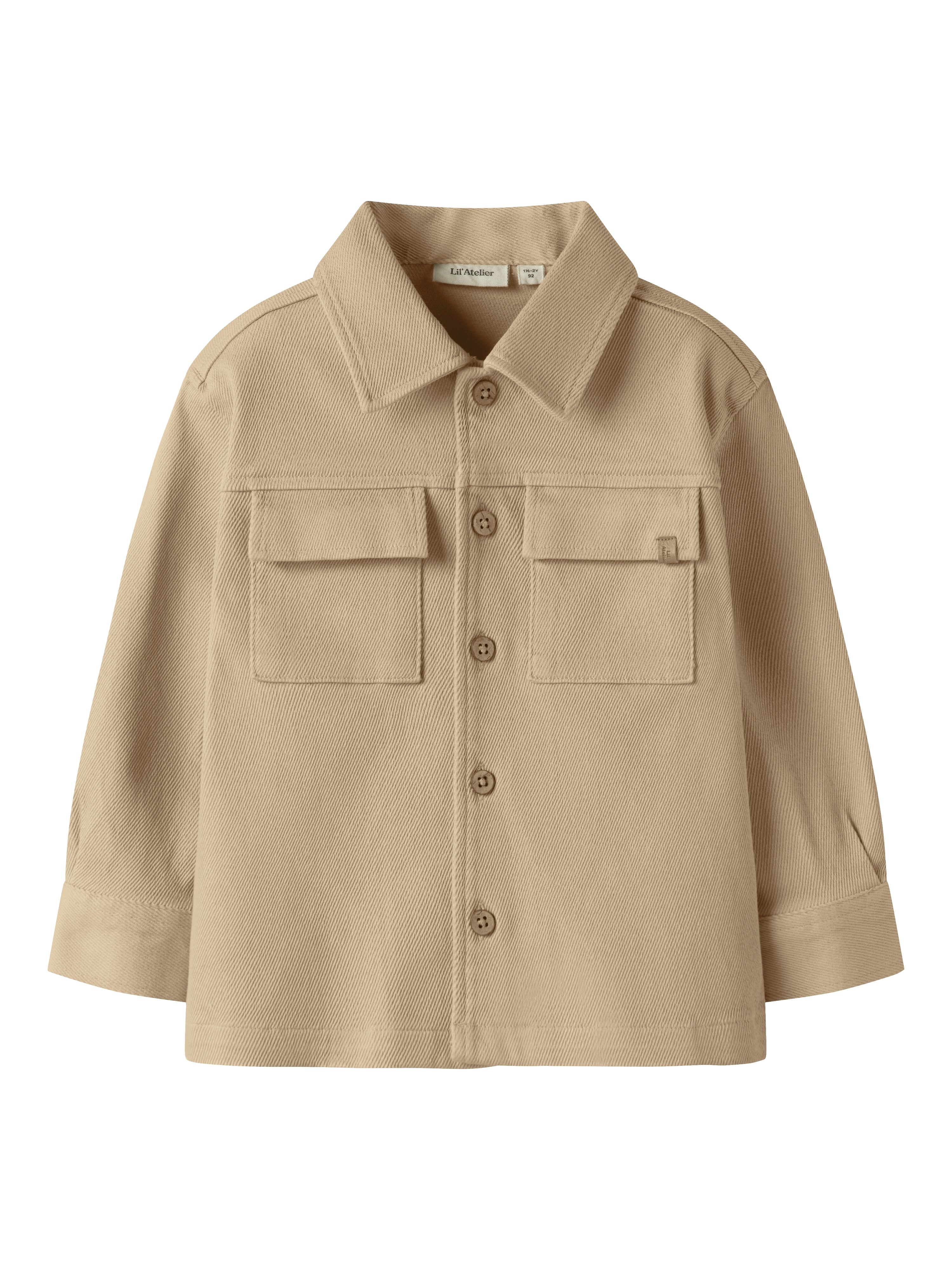Lil Atelier Taru Loose Twill Shirt - Irish Cream