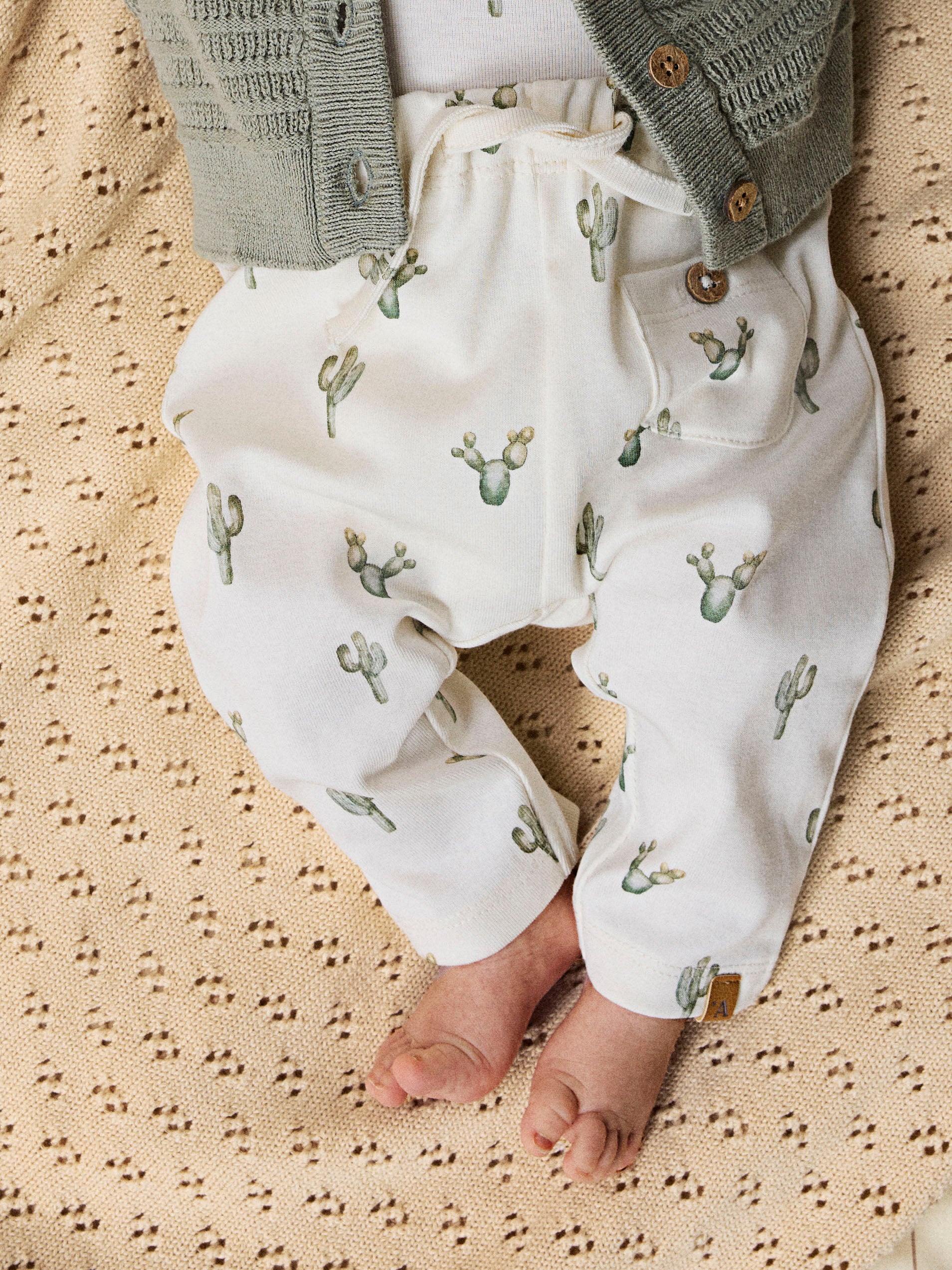 Lil Atelier Layo Sak Loose pants - Coconut Milk/Cactus