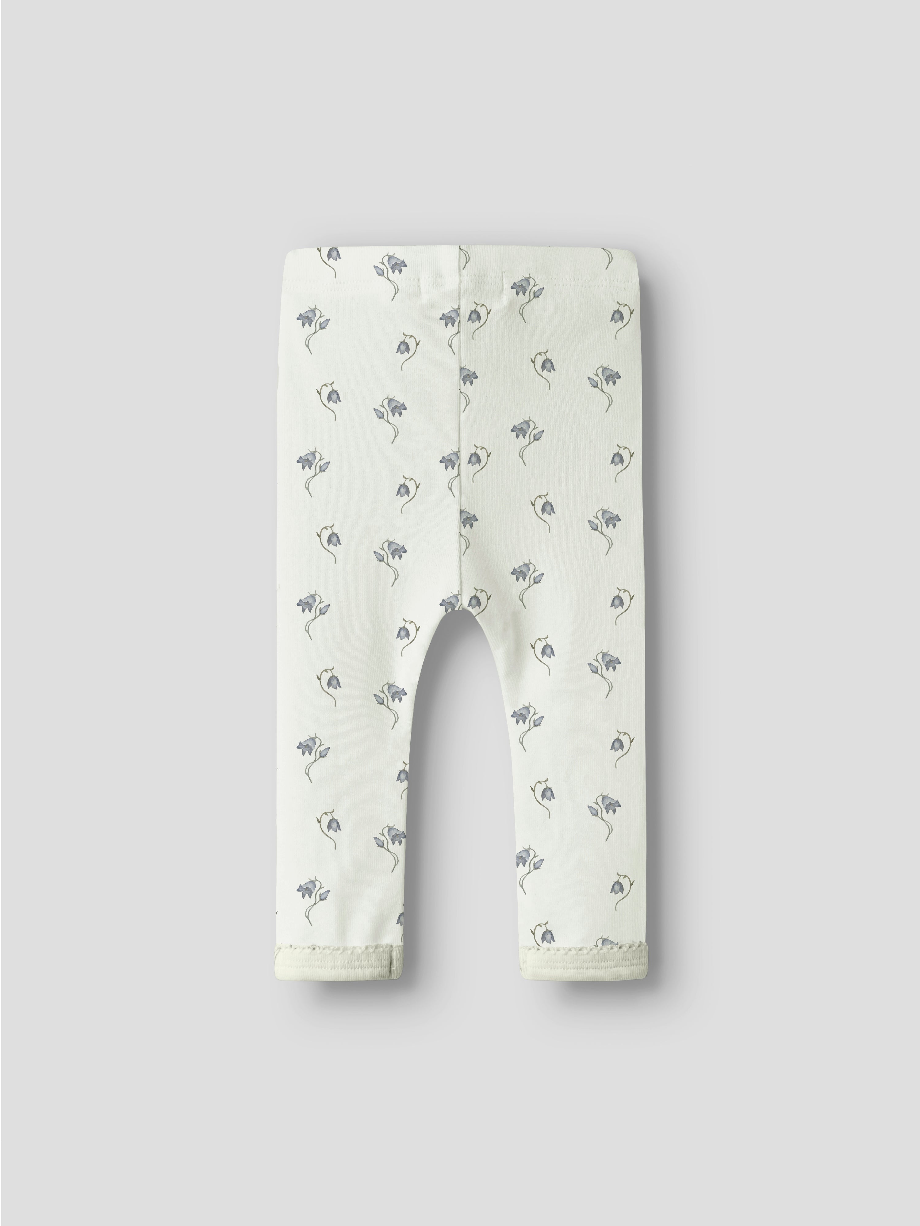 Lil Atelier Gayo Sag Slim Leggings - Coconut Milk/Bell Flower