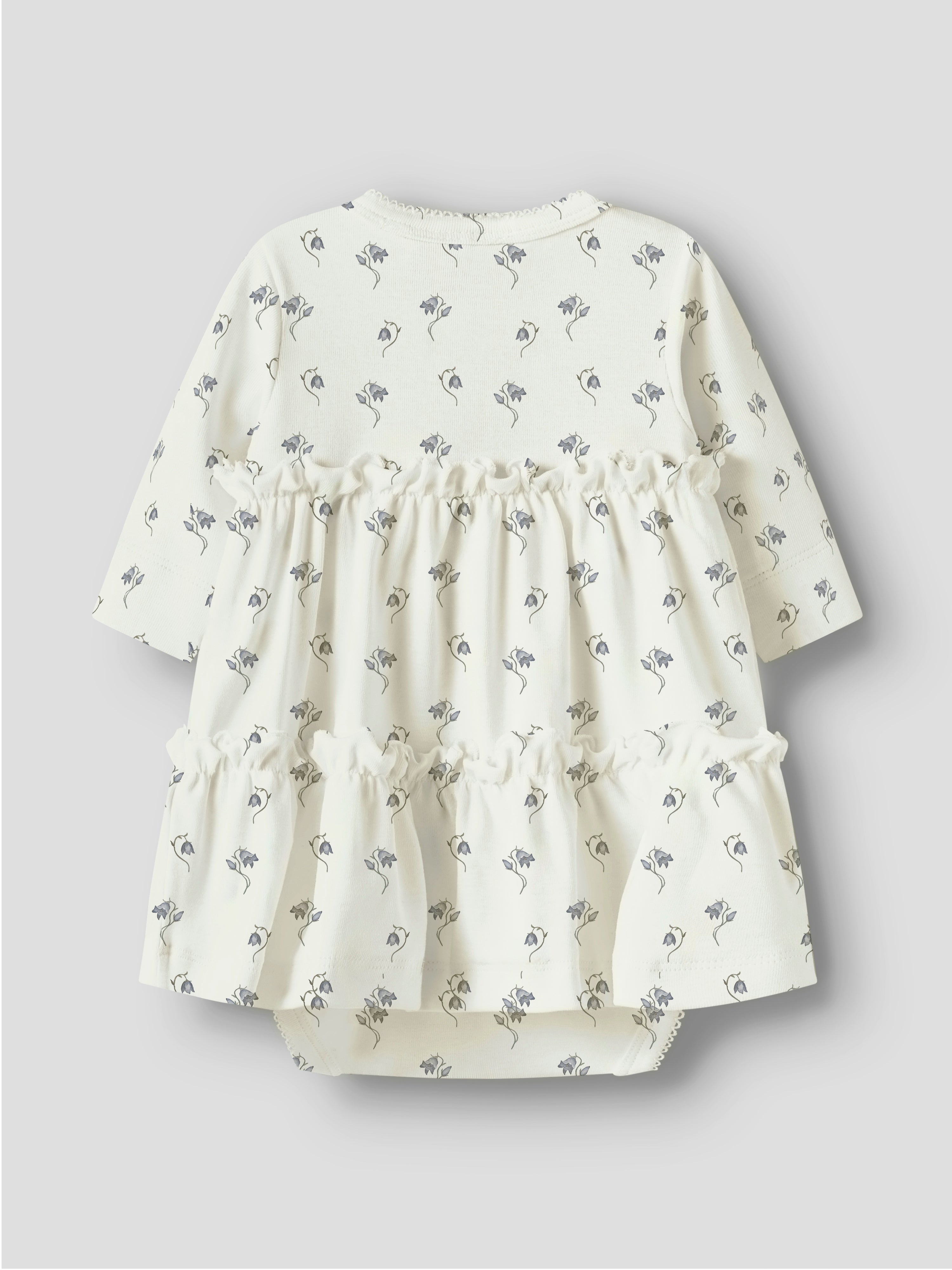 Lil Atelier Gayo Sum LS Body Dress - Coconut Milk/Bell Flower