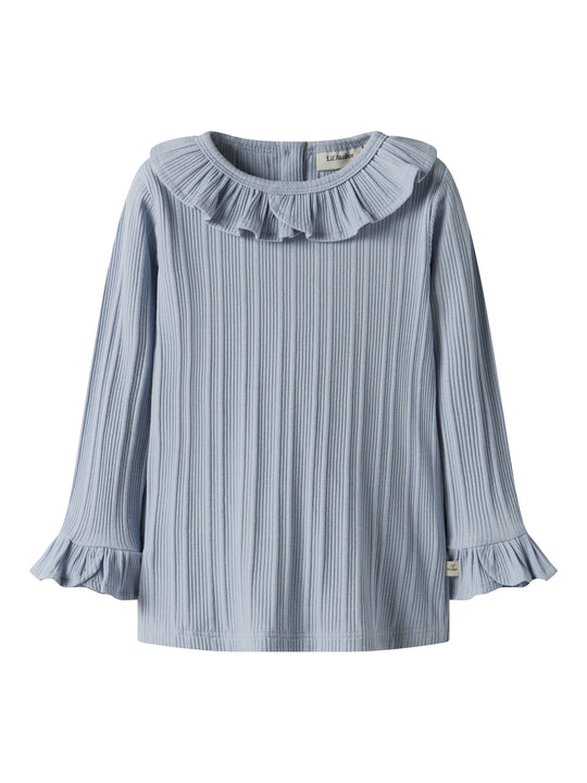 Lil Atelier Tansy Slim Top - Zen Blue