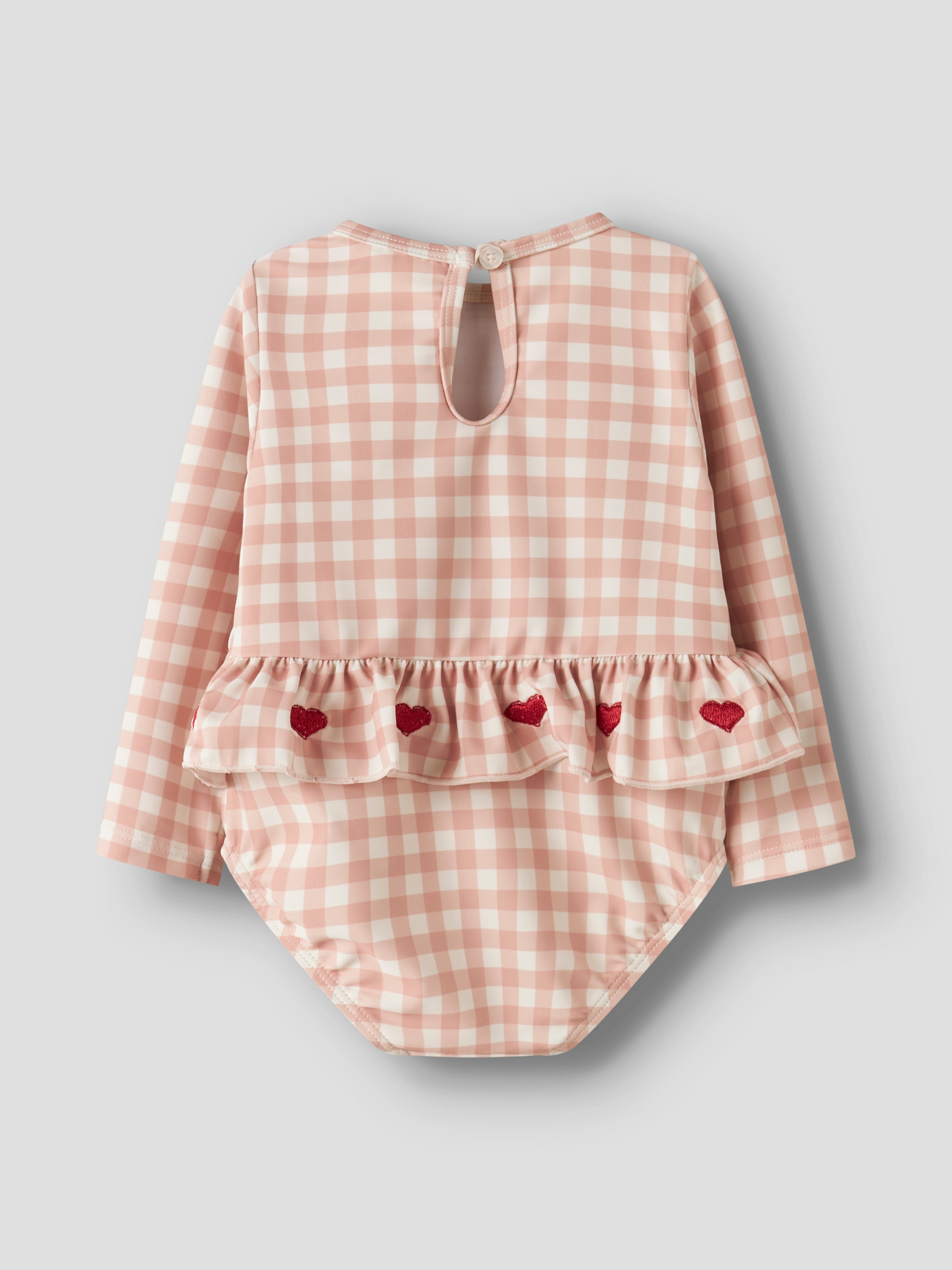 Lil Atelier Finley LS Swimsuit - Misty Rose