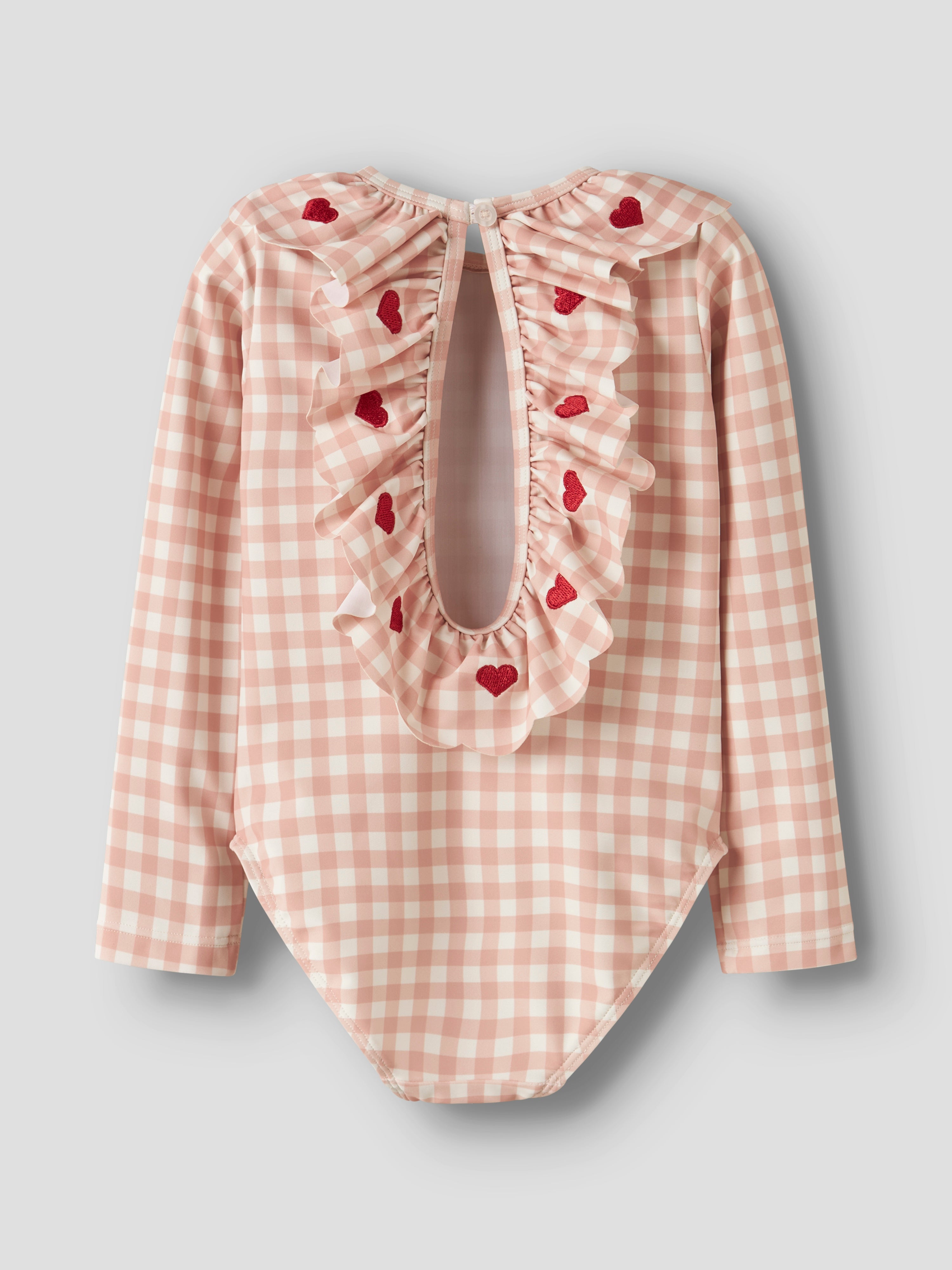 Lil Atelier Finley LS Swimsuit - Misty Rose