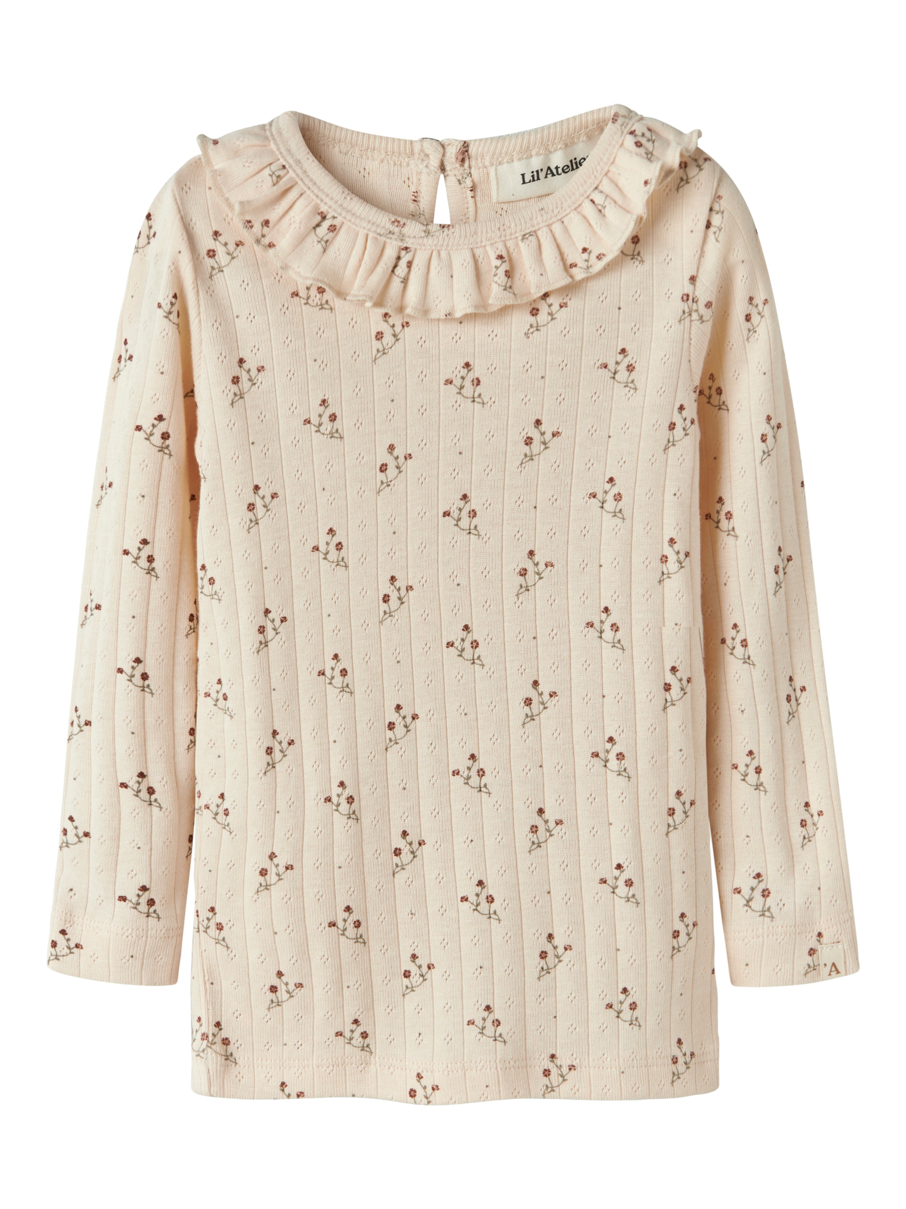 Lil Atelier Rachello Ria Slim Top - Novelle Peach/Flower