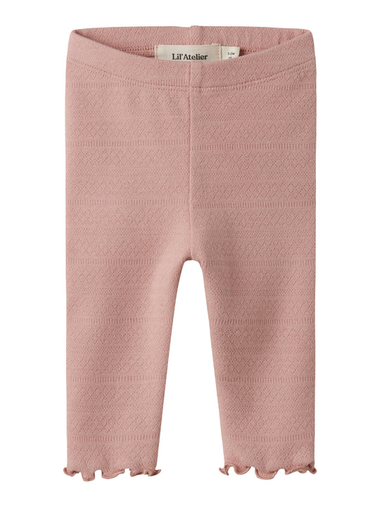 Lil Atelier Dimia Slim Leggings - Misty Rose