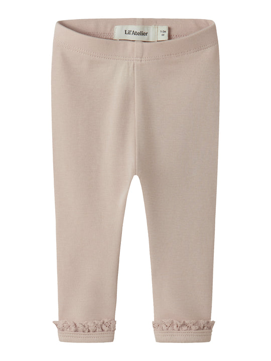 Lil Atelier Layo Sup Slim Leggings - Peach Whip