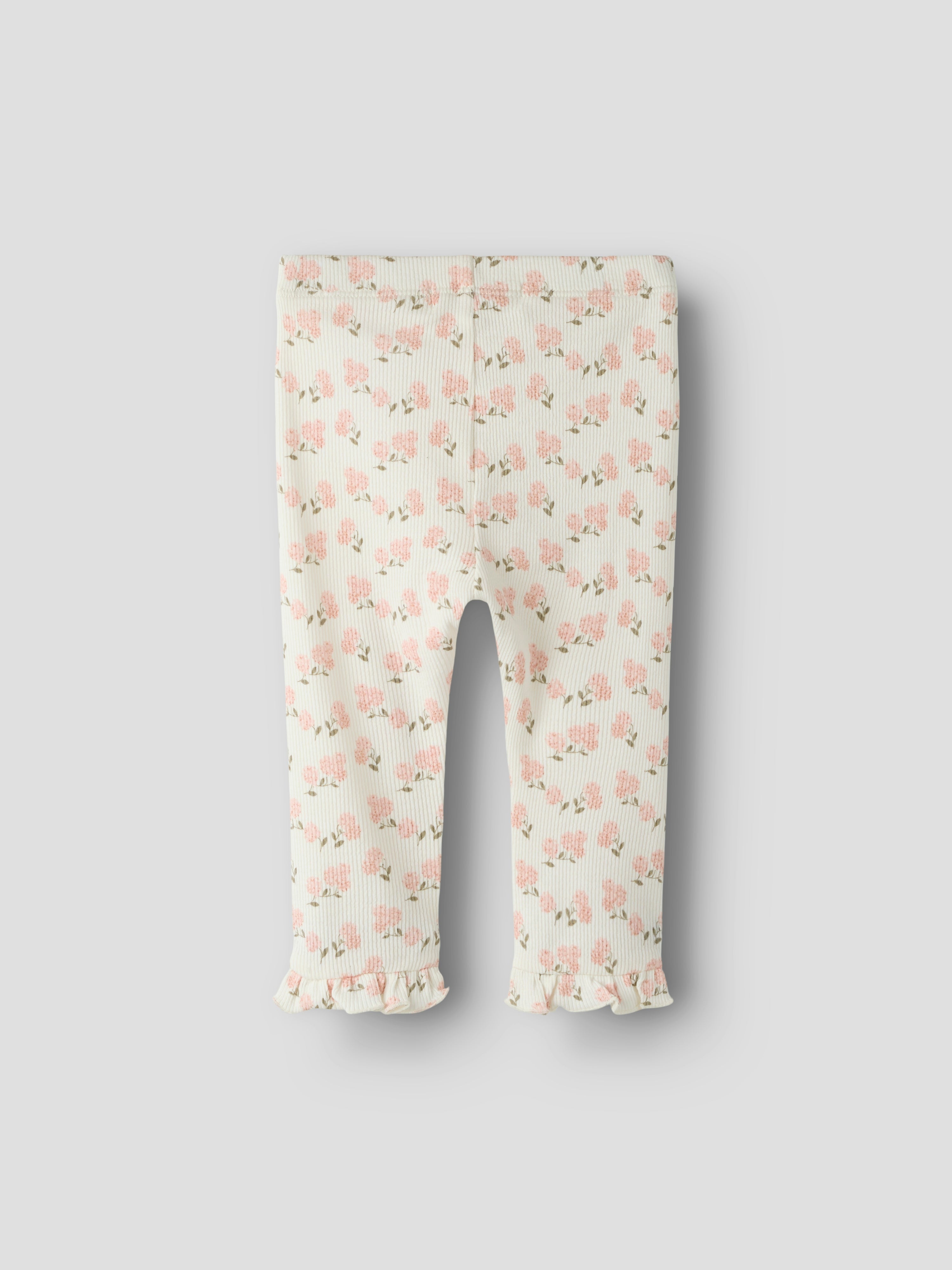 Lil Atelier Gago Kny Slim Leggings - Coconut Milk/Hydrangea
