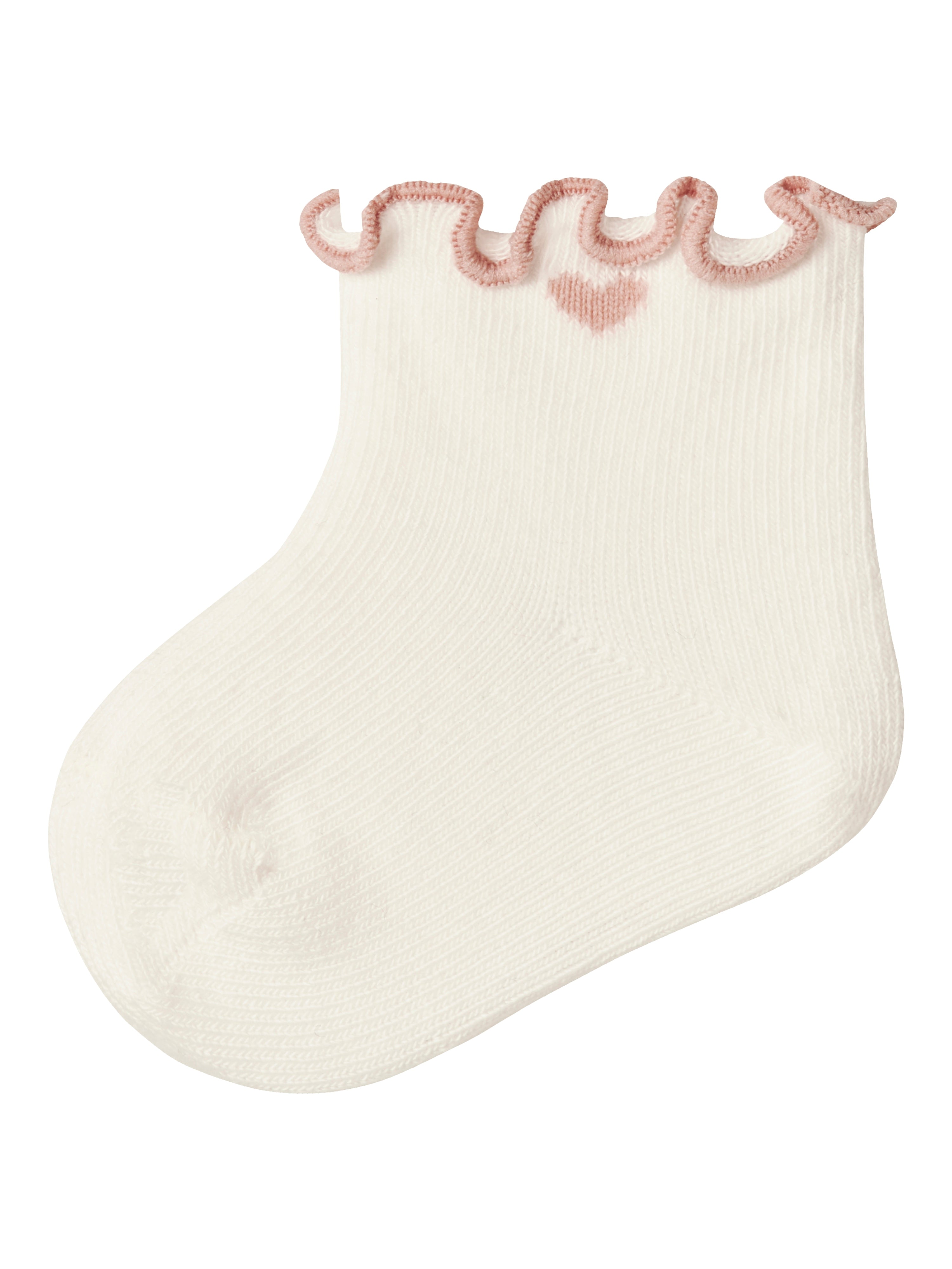 Lil Atelier Fiducia Socks - Coconut Milk/Misty Rose