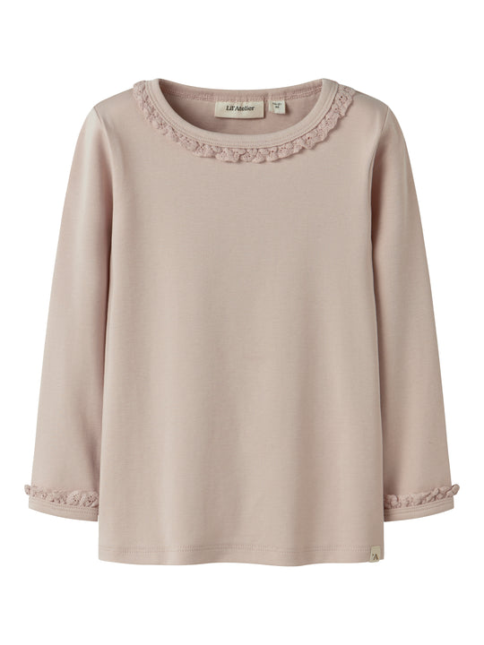 Lil Atelier Layo Sup Slim Top - Peach Whip