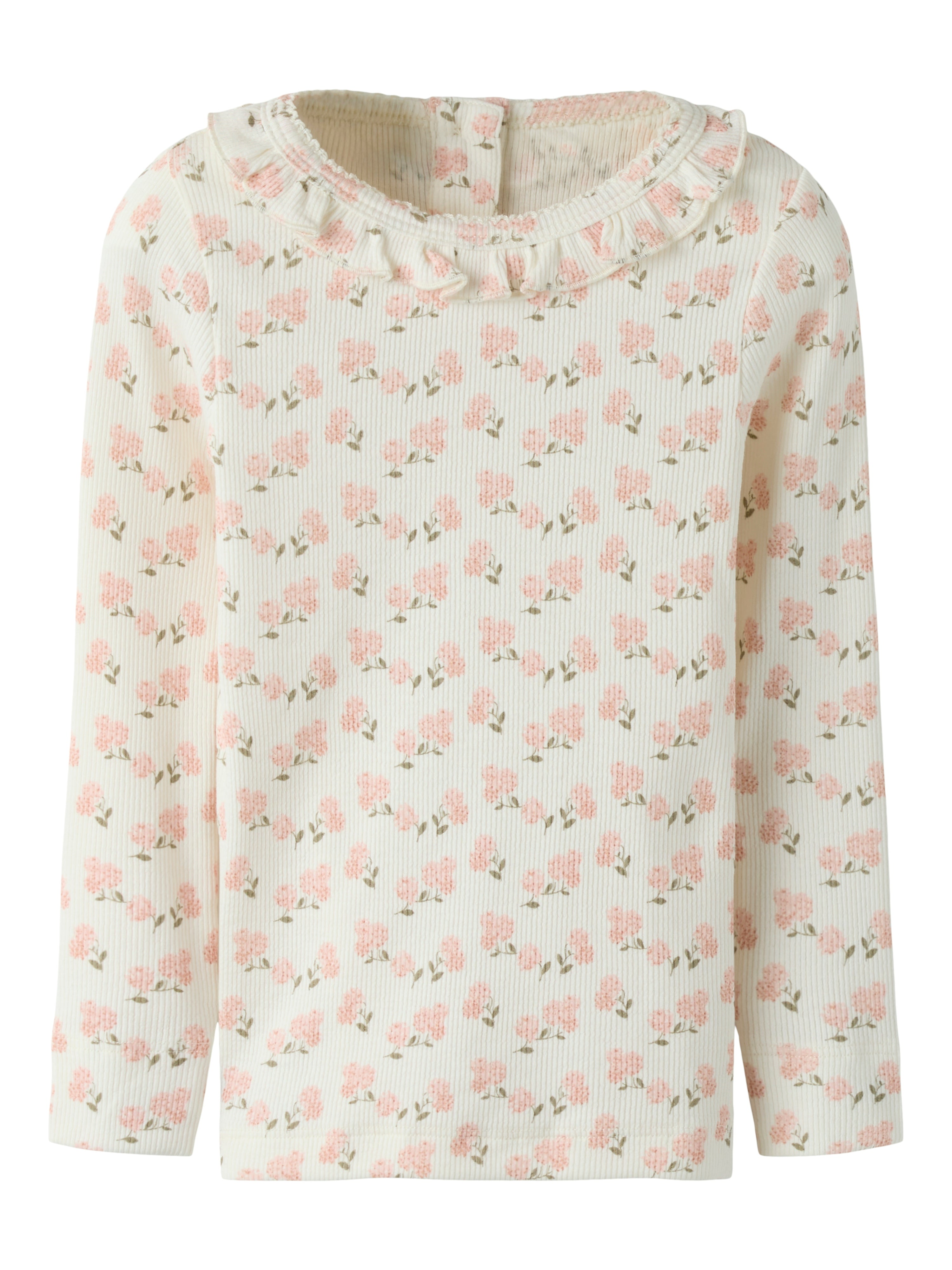 Lil Atelier Gago Kis Slim Top - Coconut Milk/Hydrangea