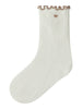 Lil Atelier Fiducia Socks - Coconut Milk/Oxford Tan