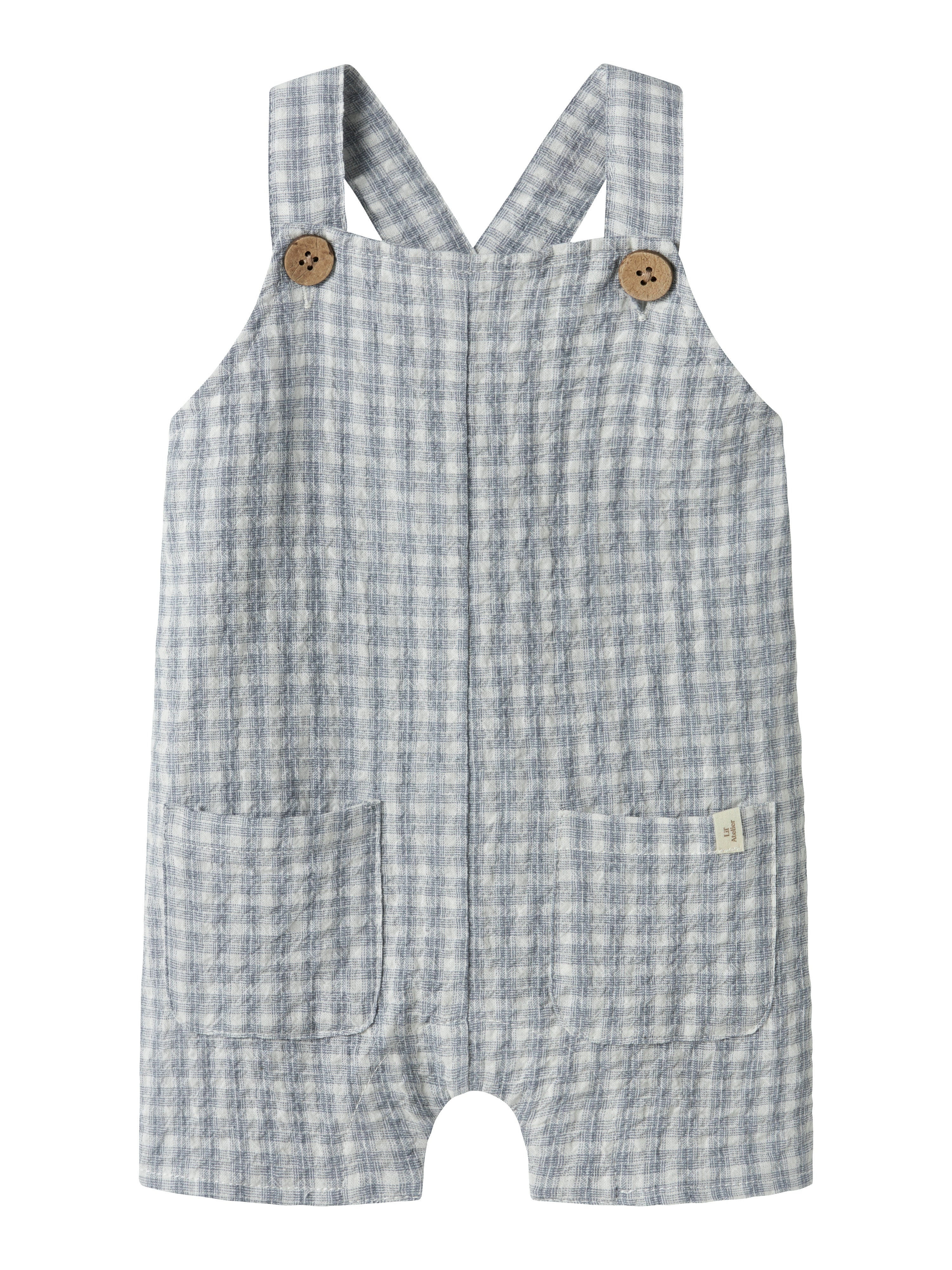 Lil Atelier Frey Loose Short Overall - Coconut Milk