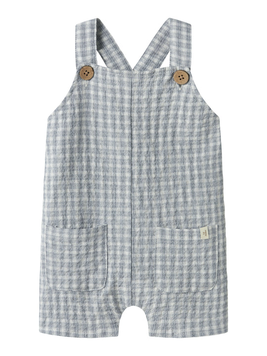 Lil Atelier Frey Loose Short Overall - Coconut Milk