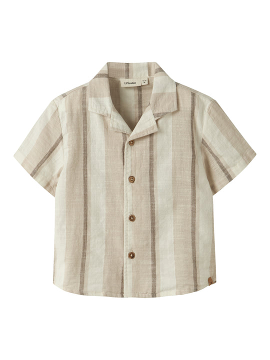 Lil Atelier Fibert Loose Shirt - Coconut Milk