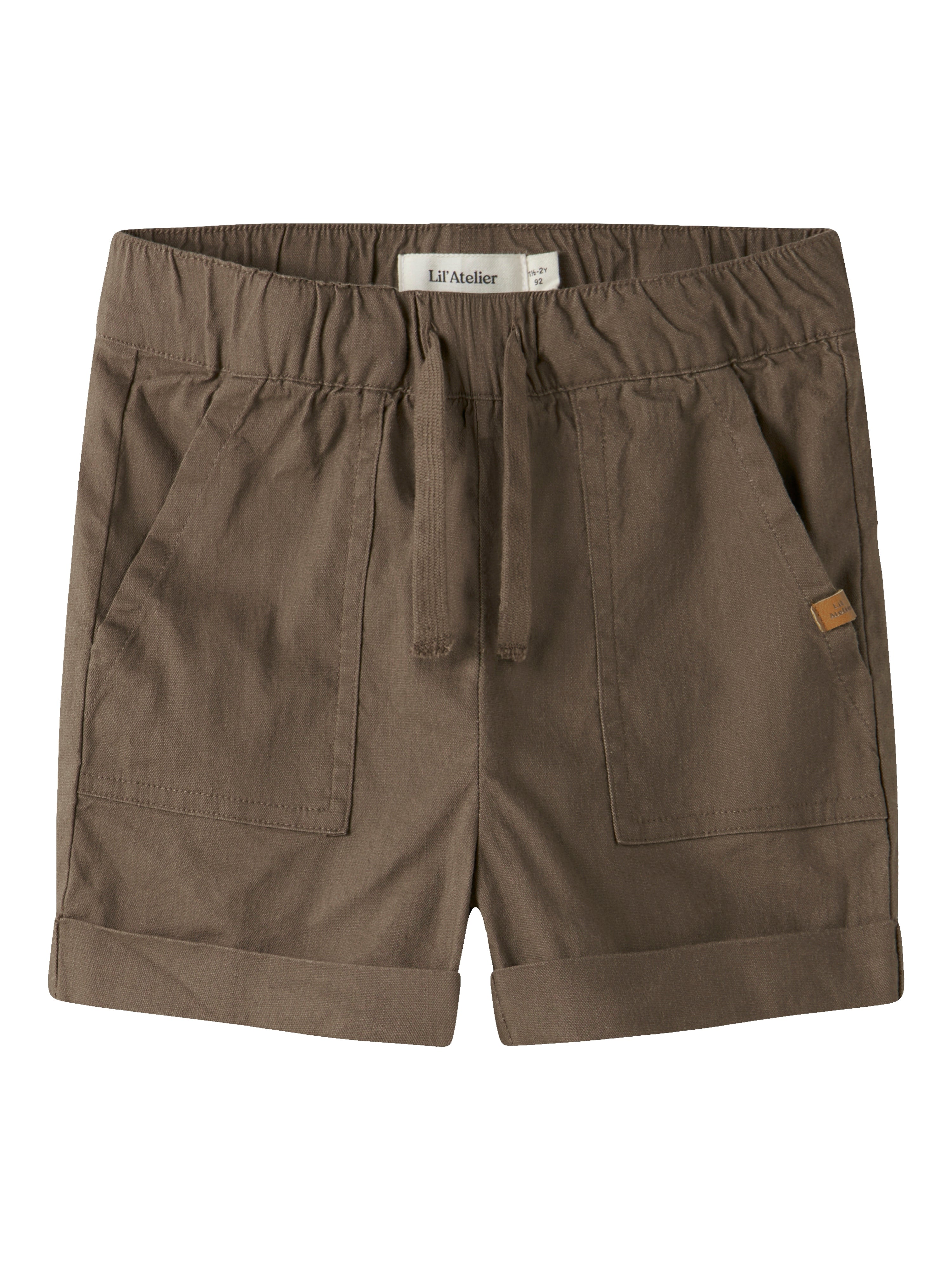 Lil Atelier Fredrik Loose Shorts - Shitake