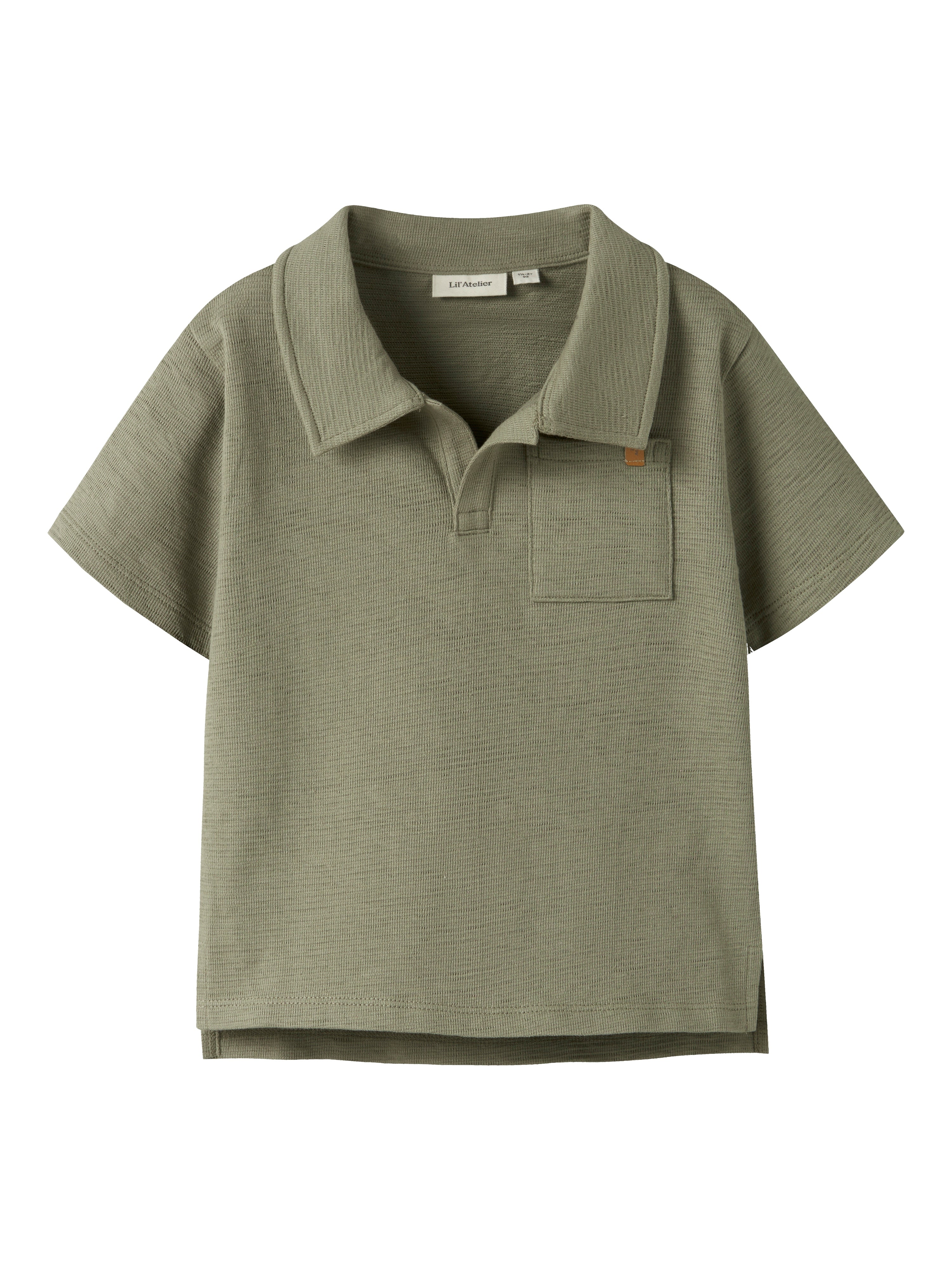 Lil Atelier Falk SS Loose Polo Top - Overland Trek