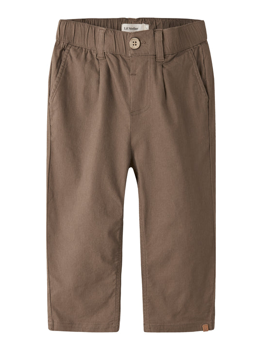 Lil Atelier Fredrik Pants - Shitake