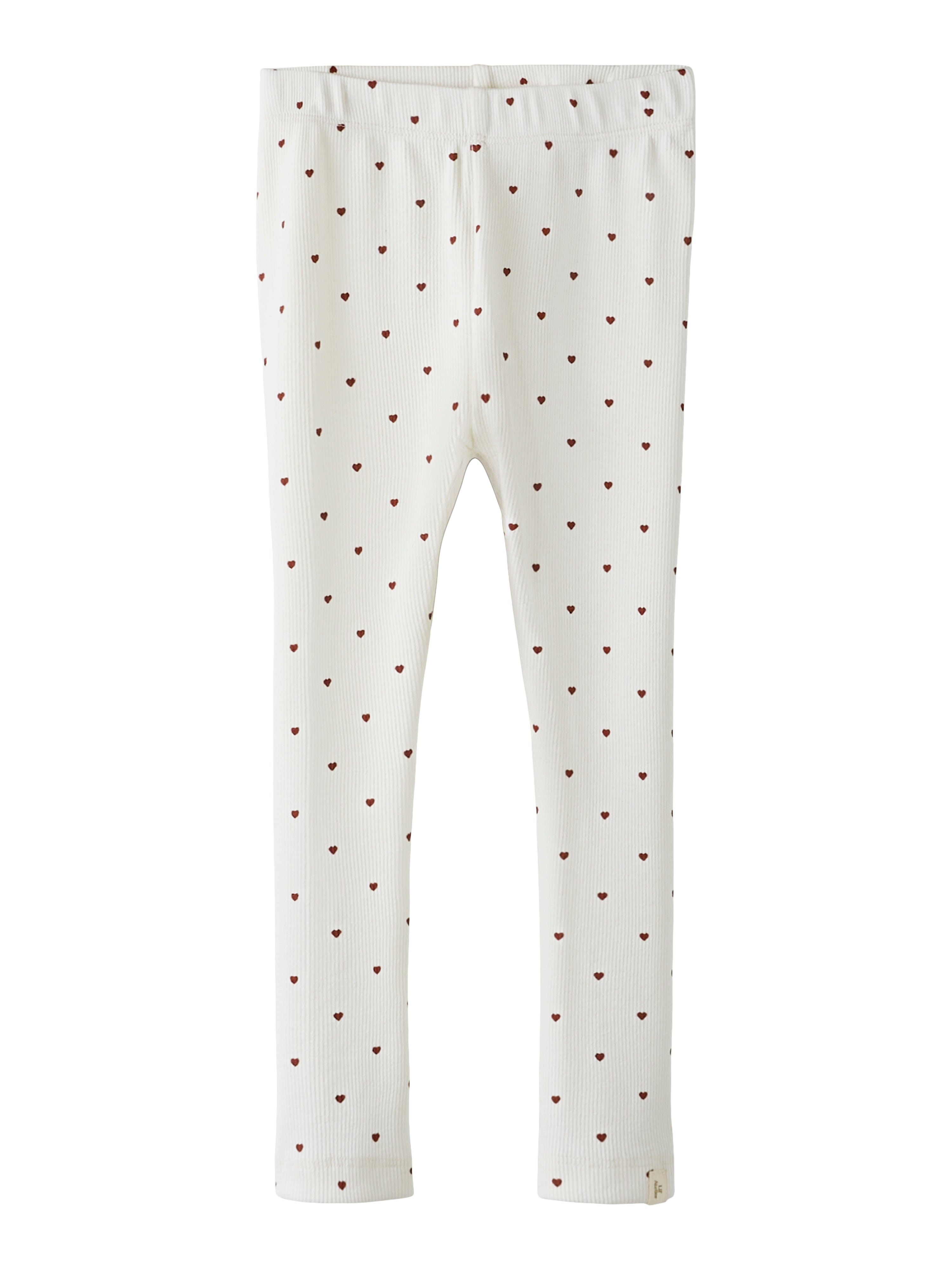 Lil Atelier Gago Slim Leggings NOOS - Coconut Milk Heart