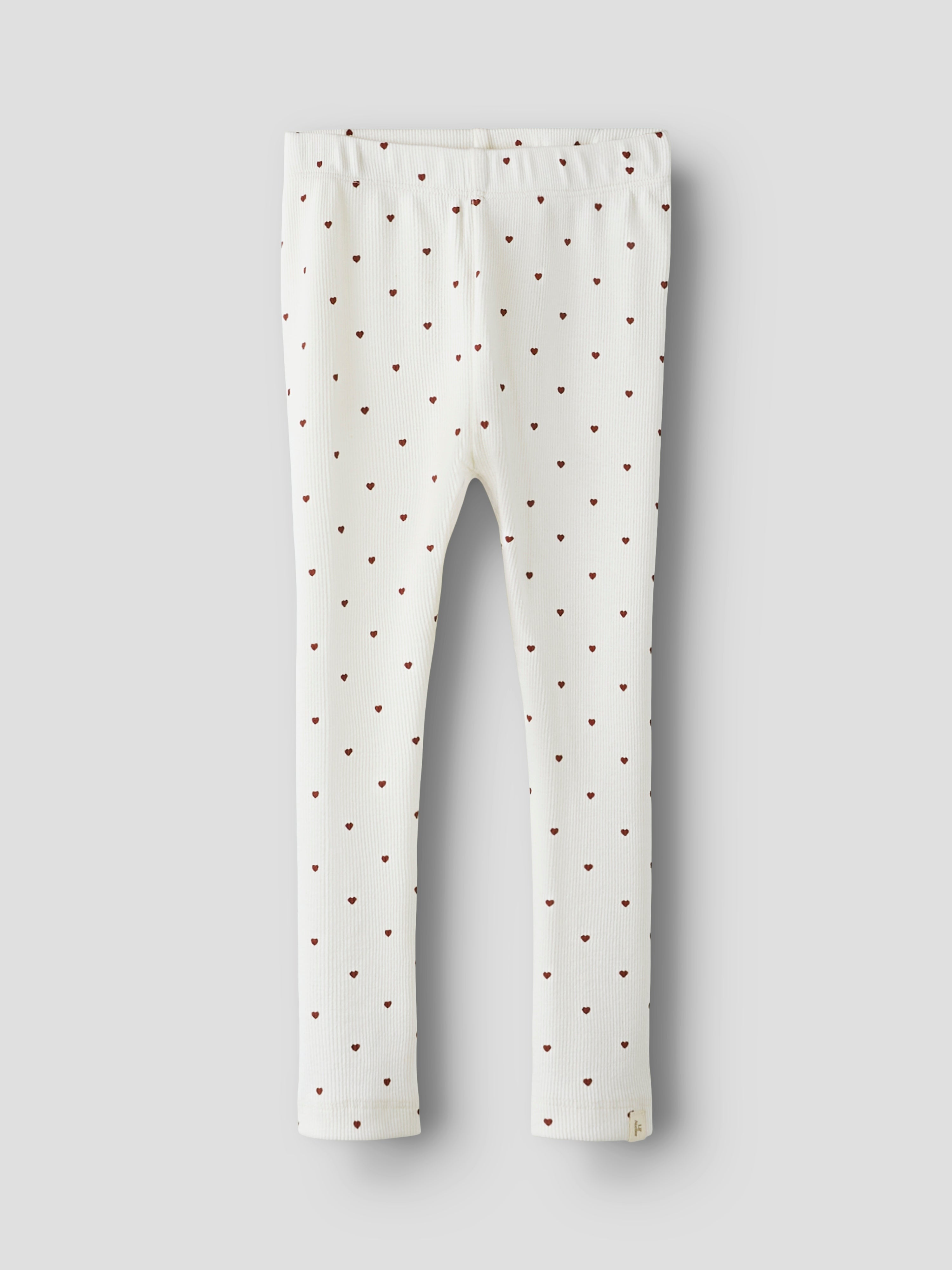 Lil Atelier Gago Slim Leggings NOOS - Coconut Milk Heart