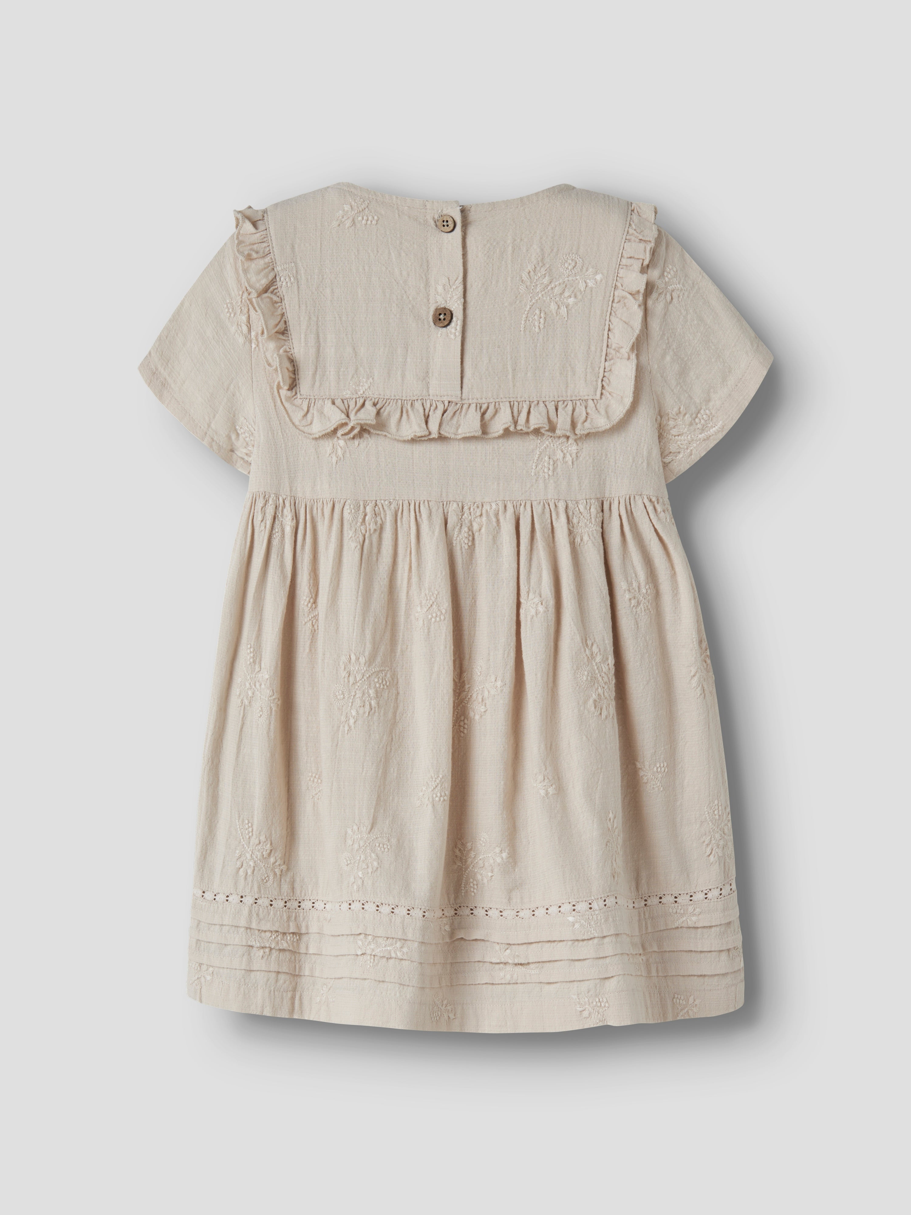 Lil Atelier Feronia SS Loose Dress - Pumice Stone