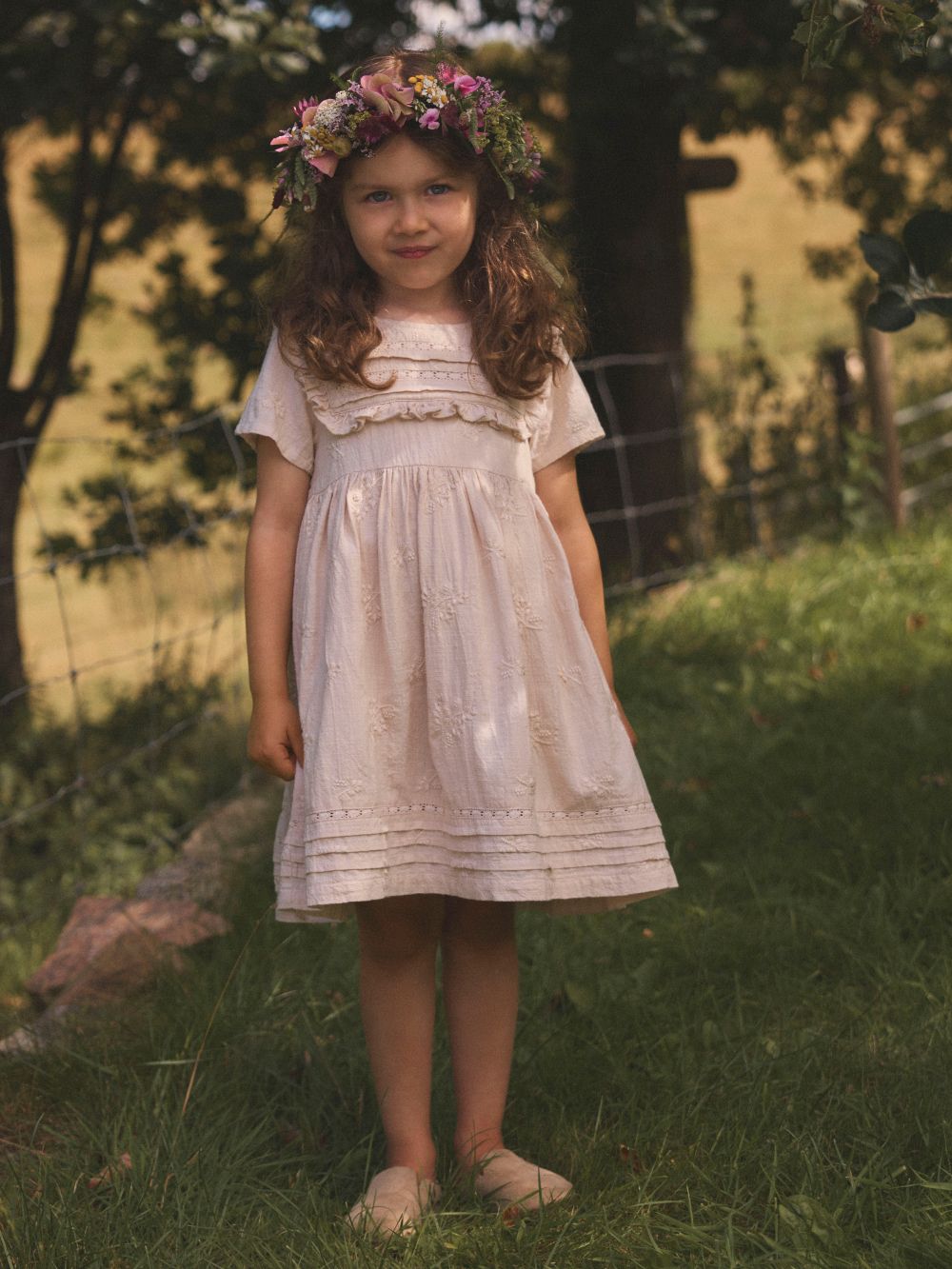 Lil Atelier Feronia SS Loose Dress - Pumice Stone