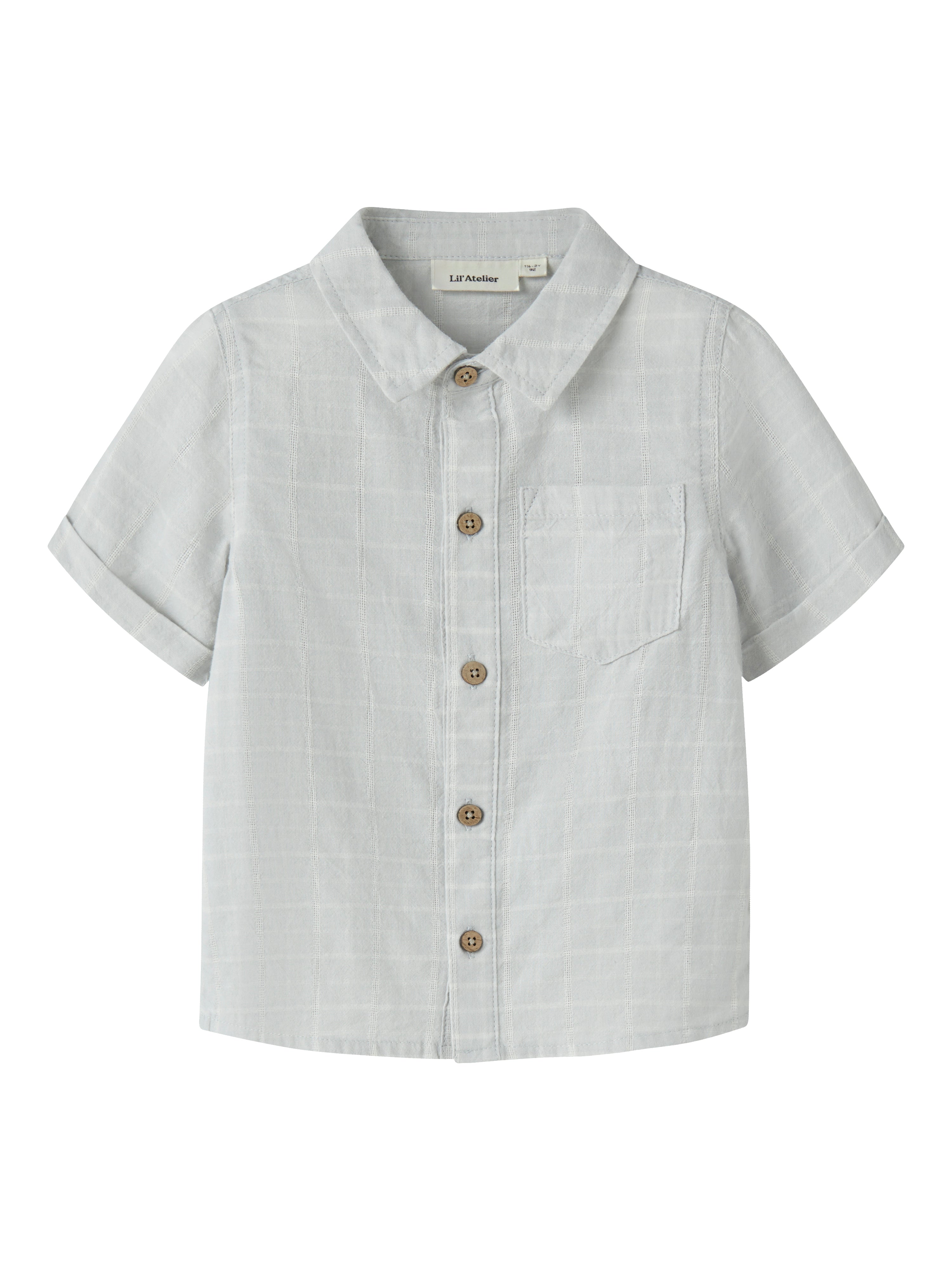 Lil Atelier Florentin SS Shirt - Gray Dawn