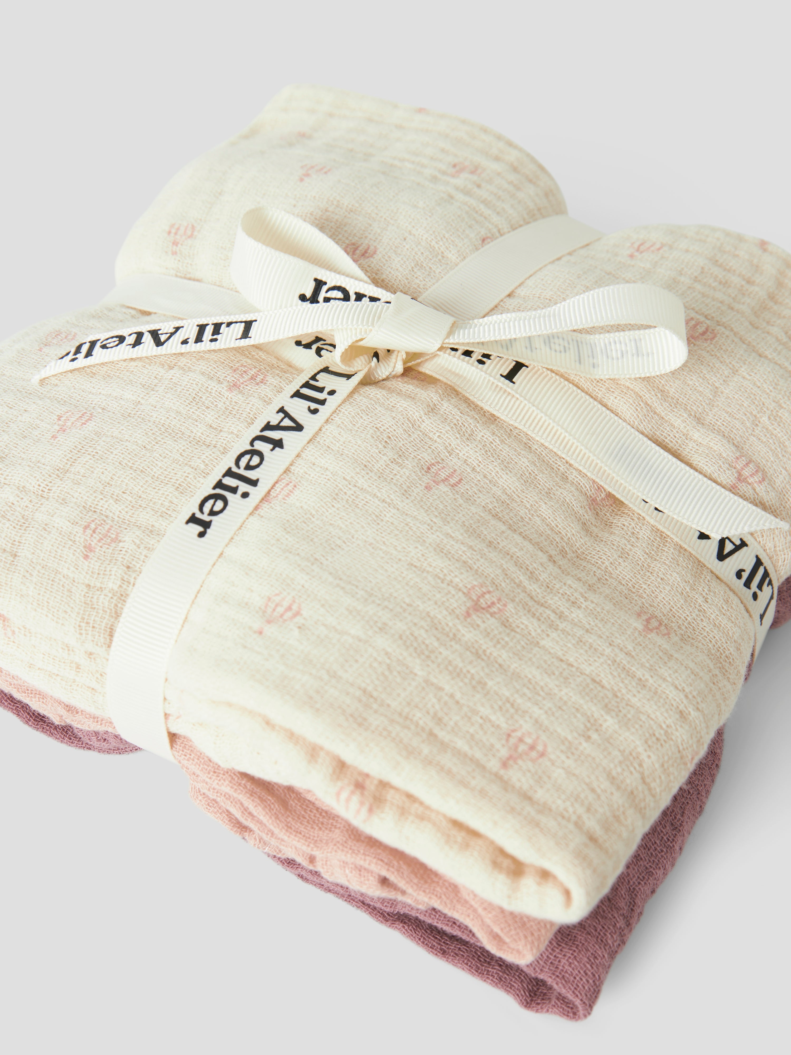 Lil Atelier Fergie 3 pak Nappies - Turtledove/Nostalgia Rose