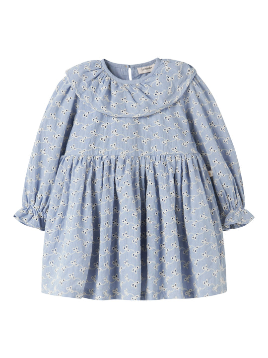 Lil Atelier Tessie Loose Dress - Zen Blue