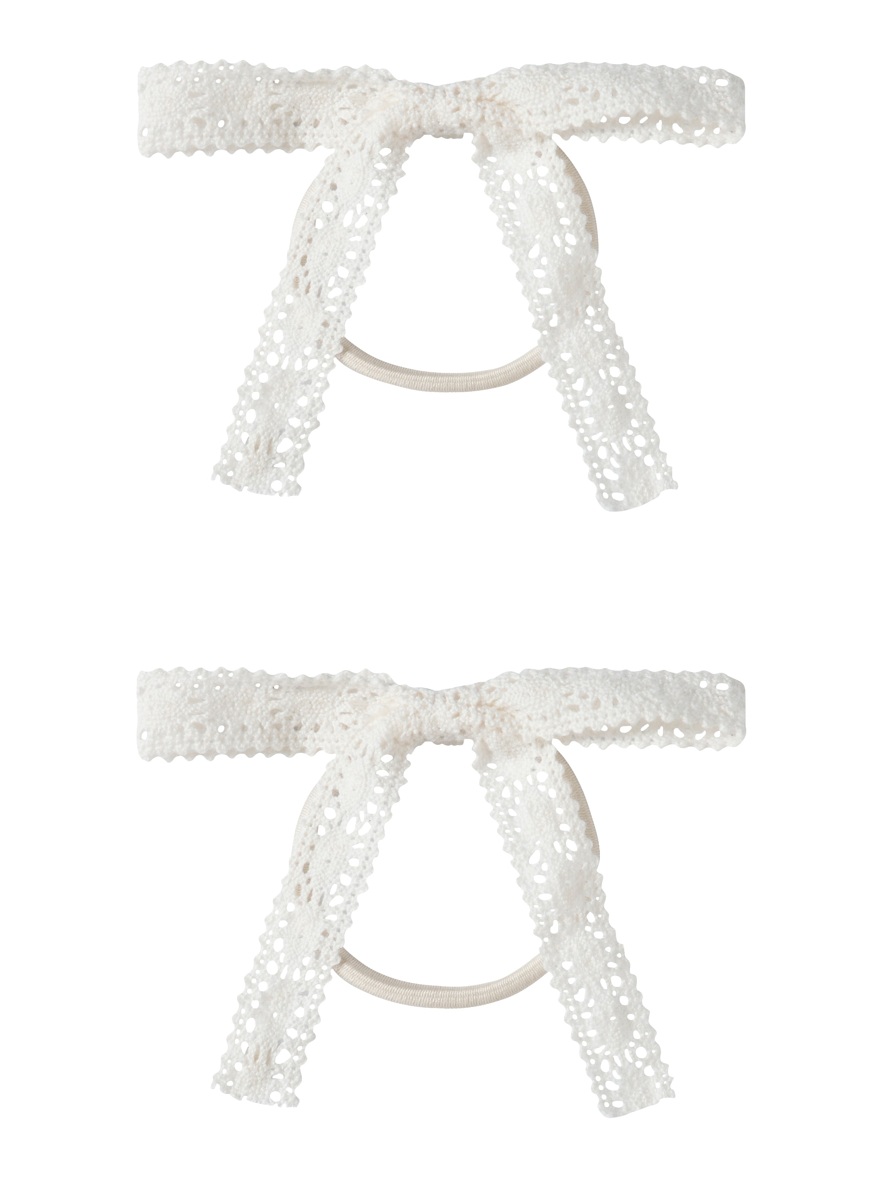 Lil Atelier Hua 2 pak hair elastic - Coconut Milk