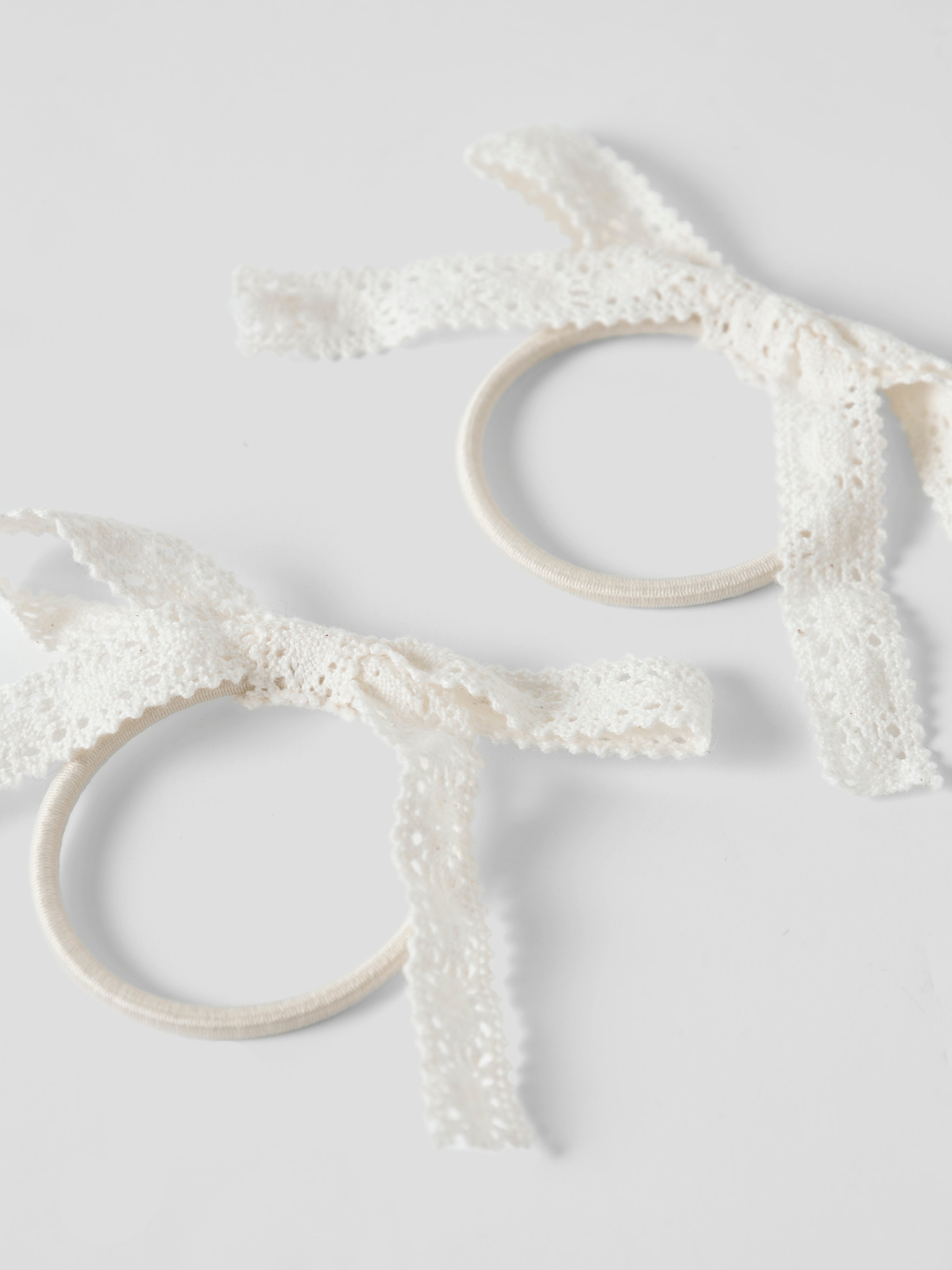 Lil Atelier Hua 2 pak hair elastic - Coconut Milk