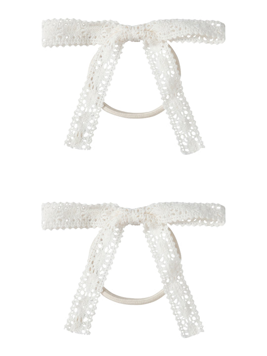 Lil Atelier Hua 2 pak hair elastic - Coconut Milk