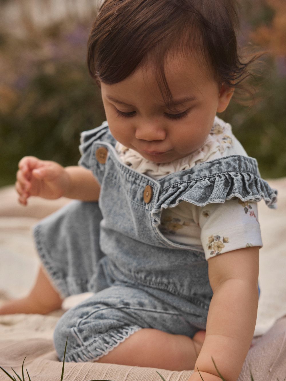 Lil Atelier Funda - Loose Denim Shortall - Medium Blue Denim