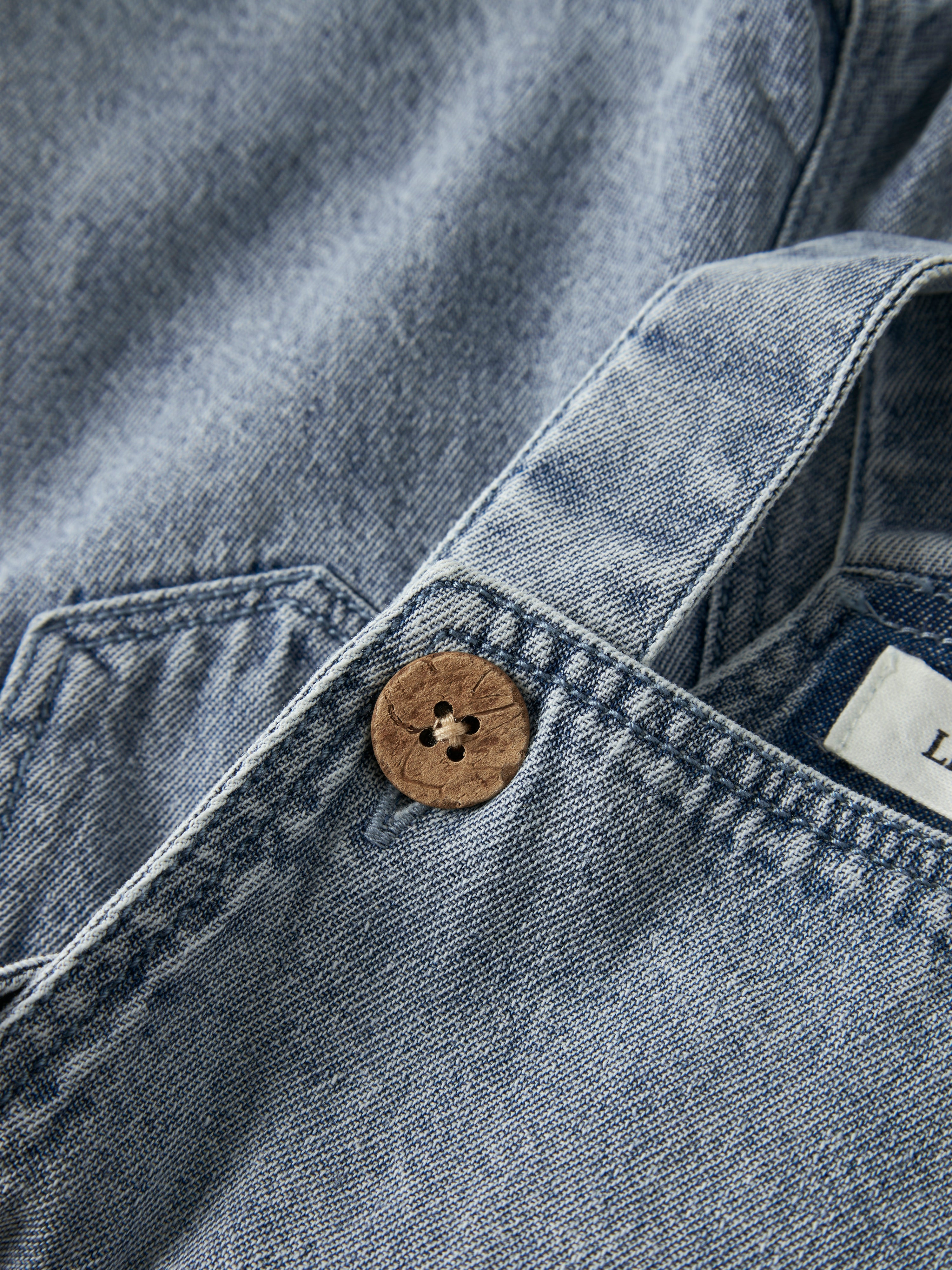 Lil Atelier Funda - Loose Shortall - Medium Blue Denim