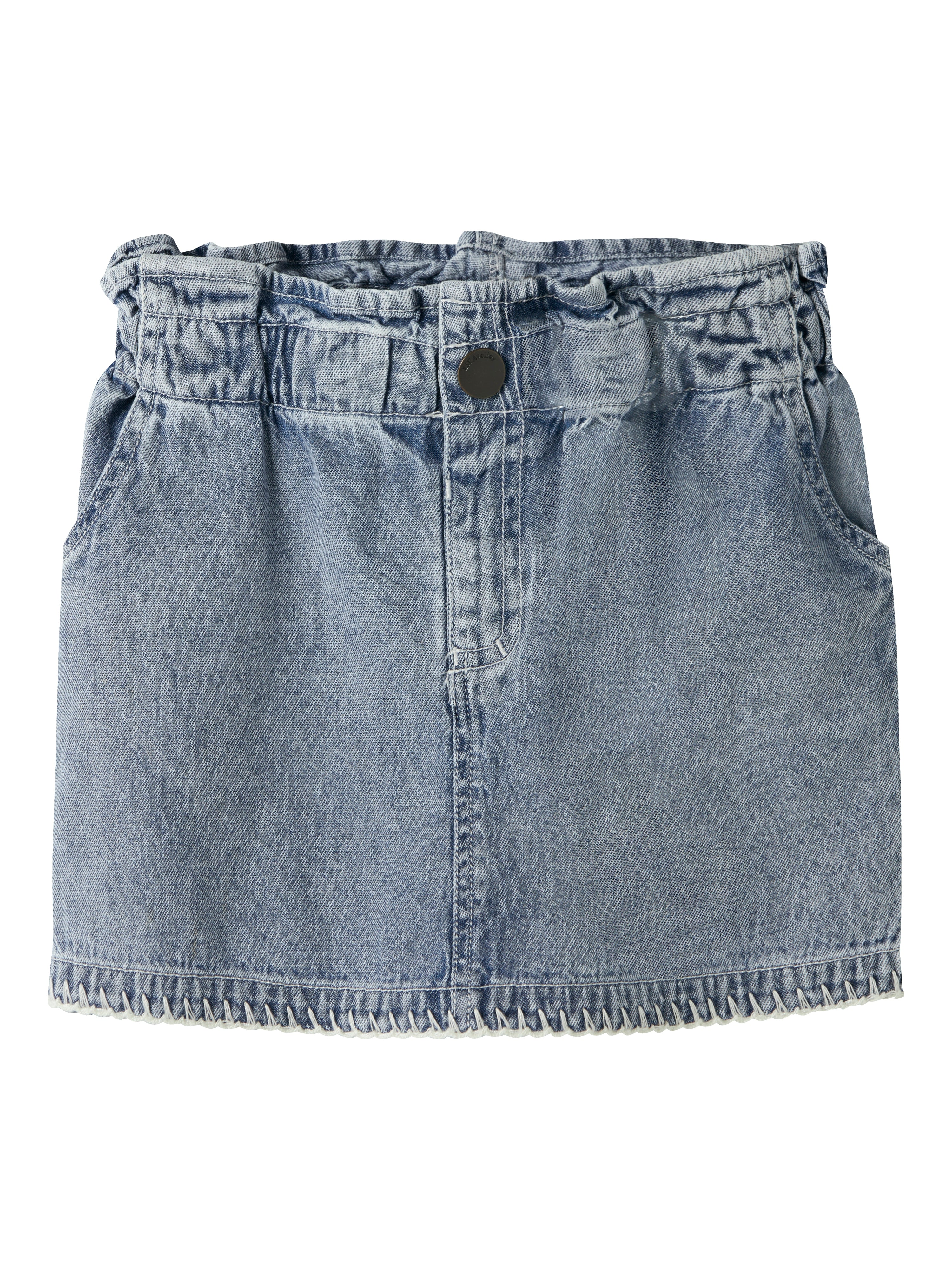 Lil Atelier Funda - Loose Denim Skirt - Medium Blue Denim