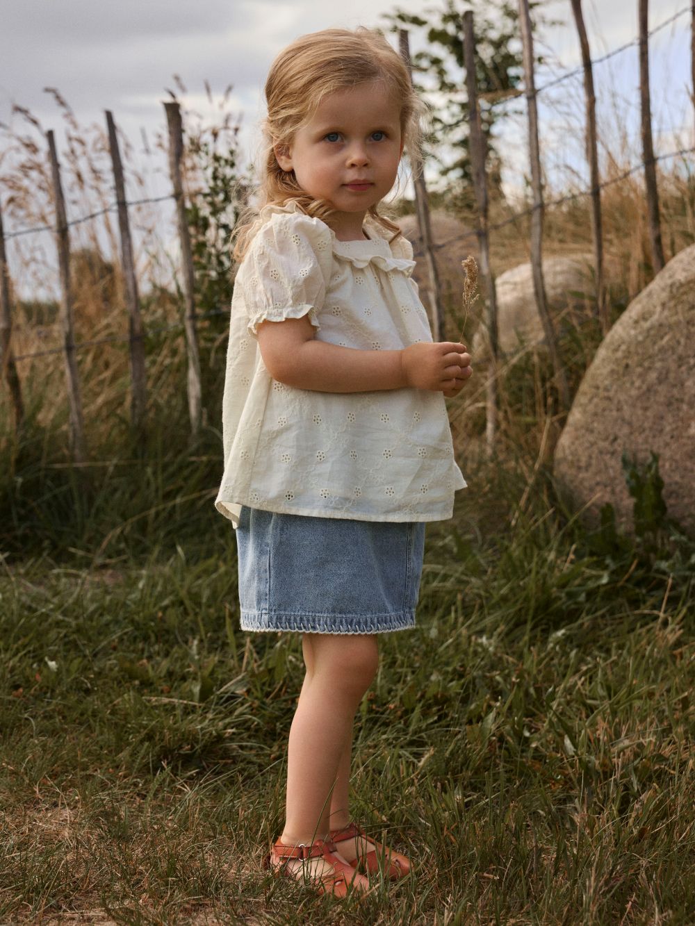 Lil Atelier Funda - Loose Denim Skirt - Medium Blue Denim