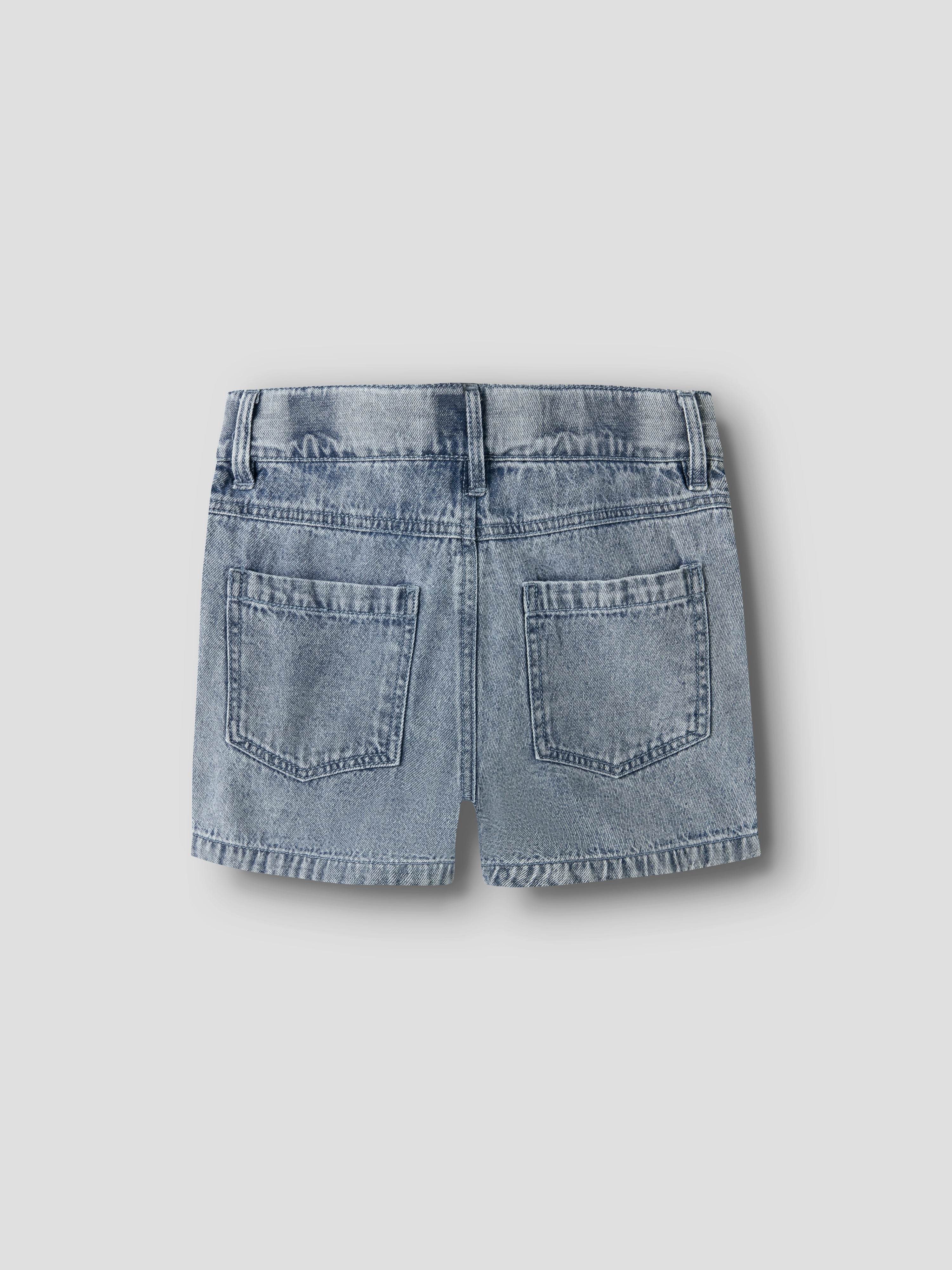 Lil Atelier Funda - Loose Denim Shorts - Medium Blue Denim