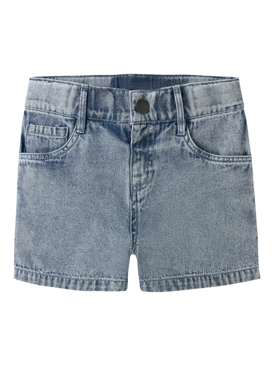 Lil Atelier Funda - Loose Denim Shorts - Medium Blue Denim