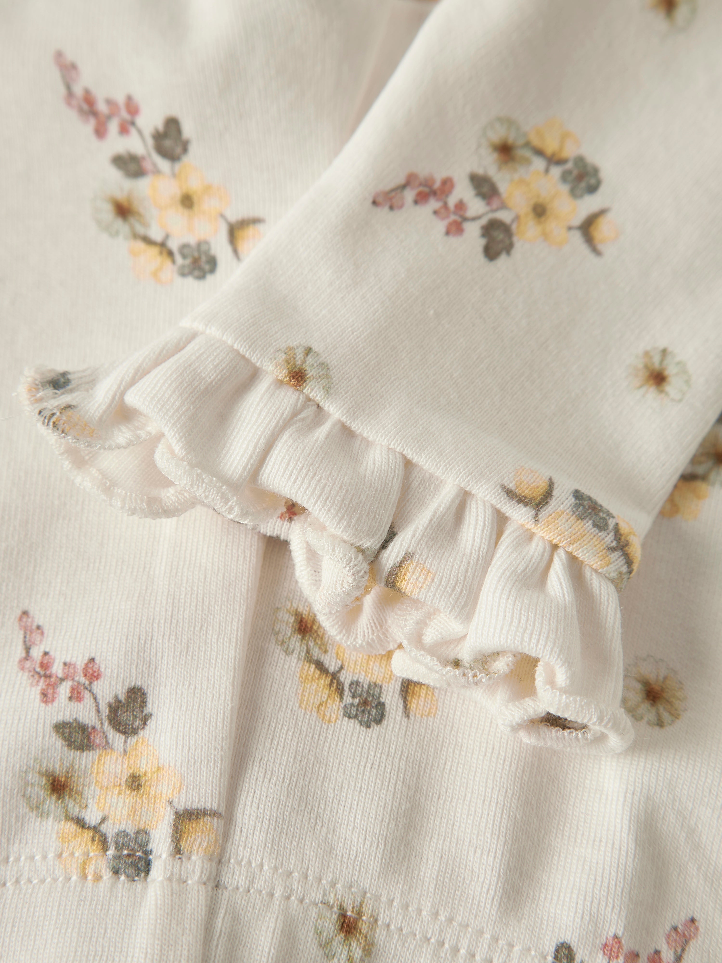 Lil Atelier Gayo Ska Slim Leggings - Coconut Milk/Flower