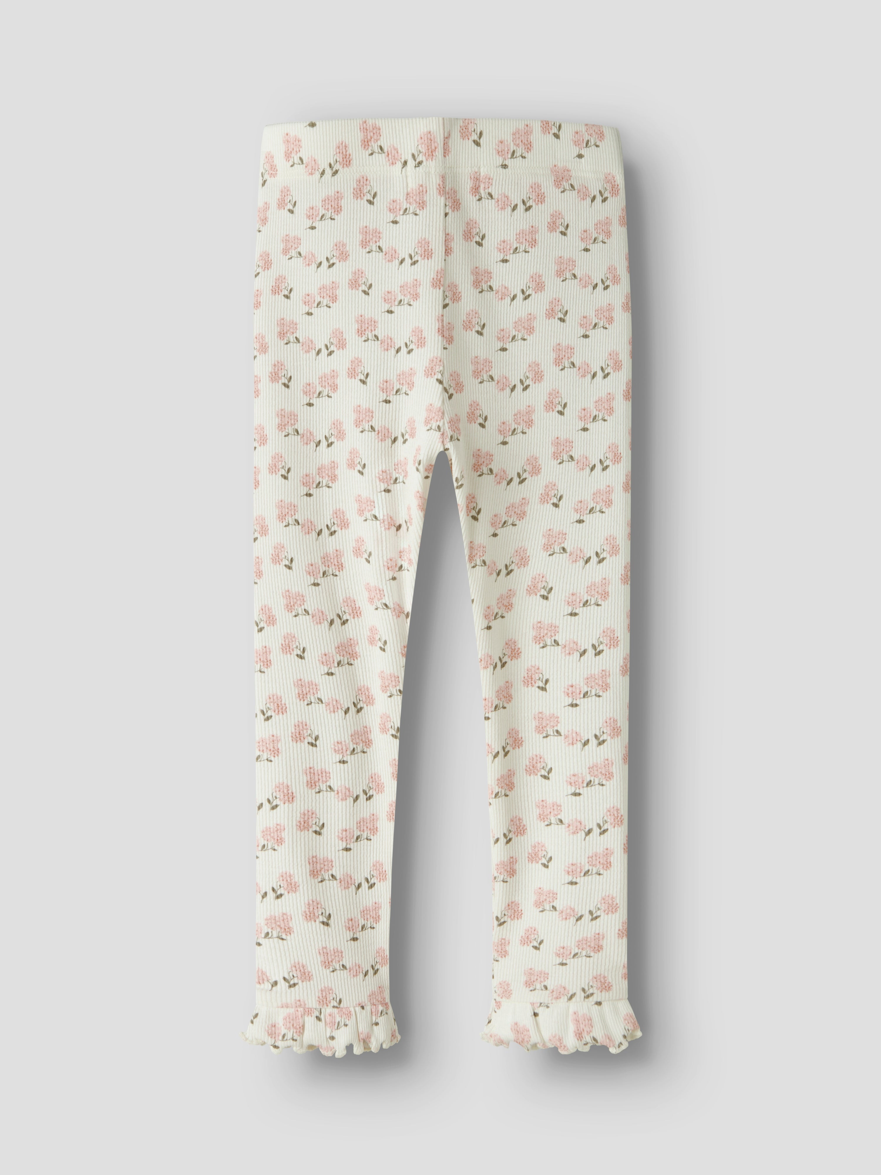 Lil Atelier Gago Kna Slim Leggings - Coconut Milk/Hydrangea