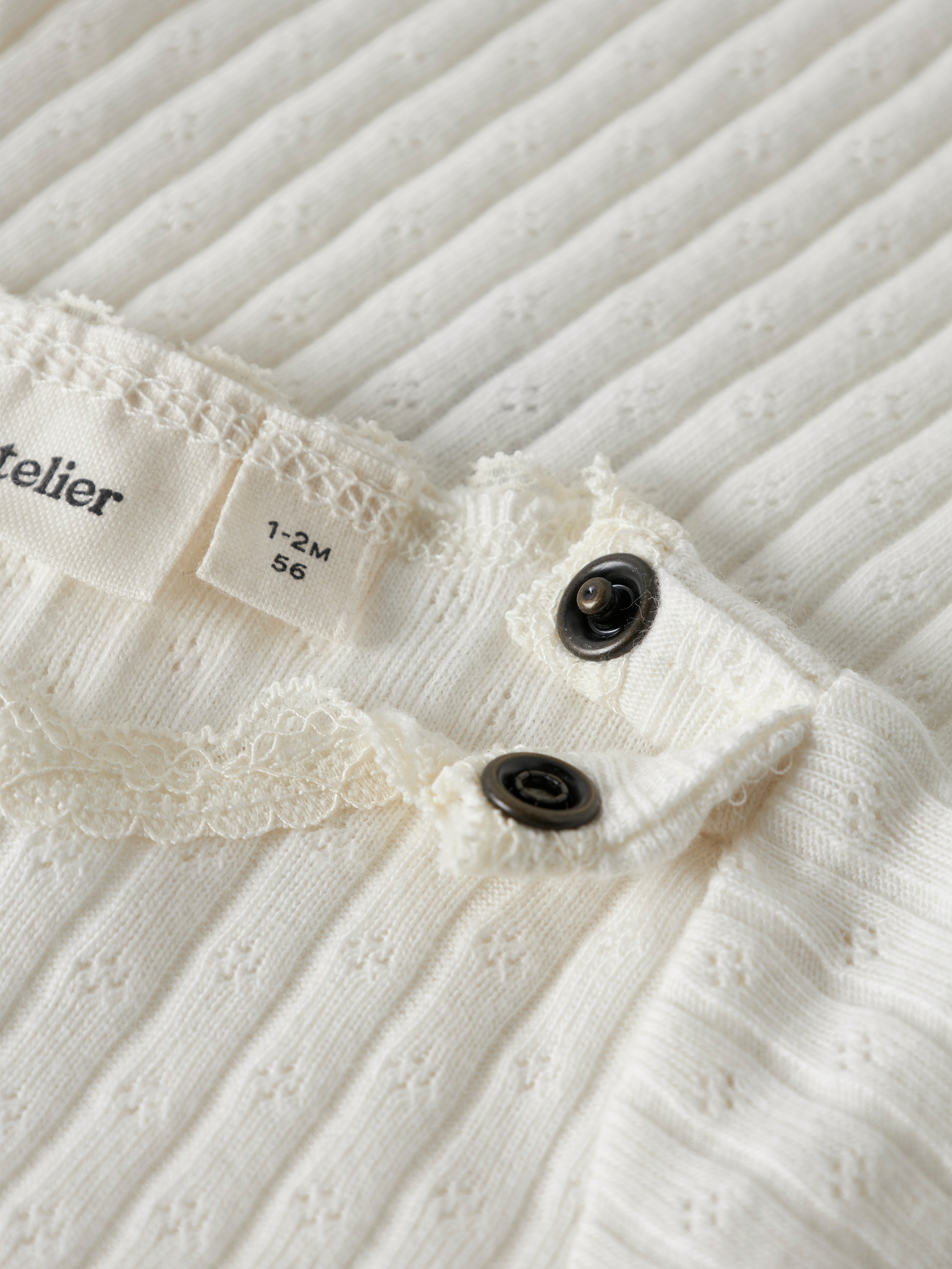 Lil Atelier Haldis SS Slim Body - Coconut Milk