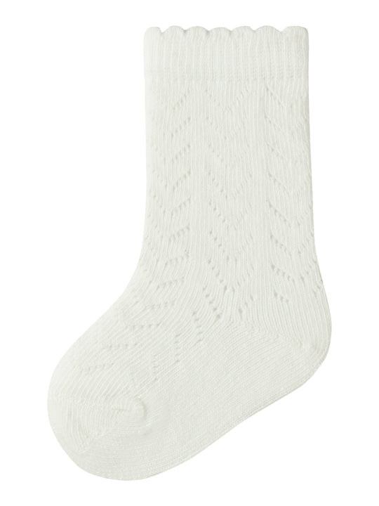 Lil Atelier Herda Knee Socks - Coconut Milk