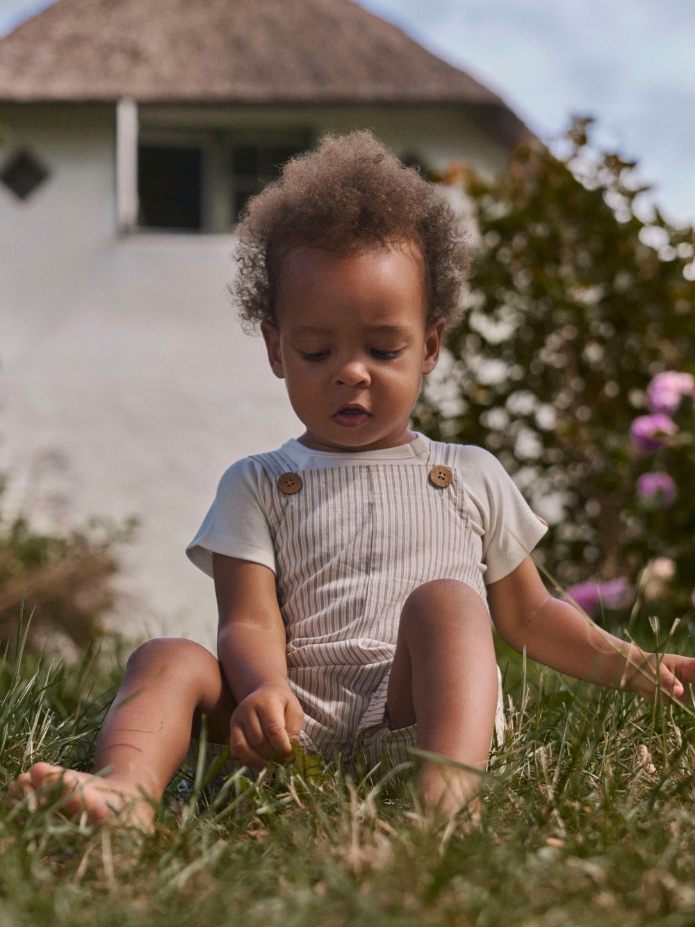 Lil Atelier Helo - Loose Short Overall - Coconut Milk
