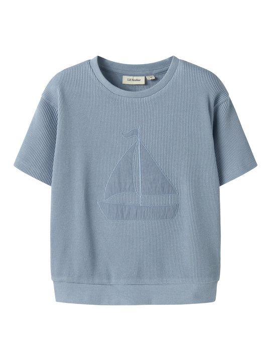 Lil Atelier Harun - SS Loose Sweat - Dusty Blue