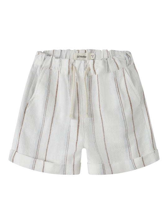Lil Atelier Jeran - Loose Shorts - Coconut Milk