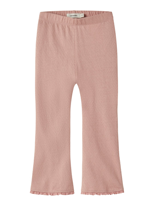Lil Atelier Halina Bootcut Pants - Rose Tan