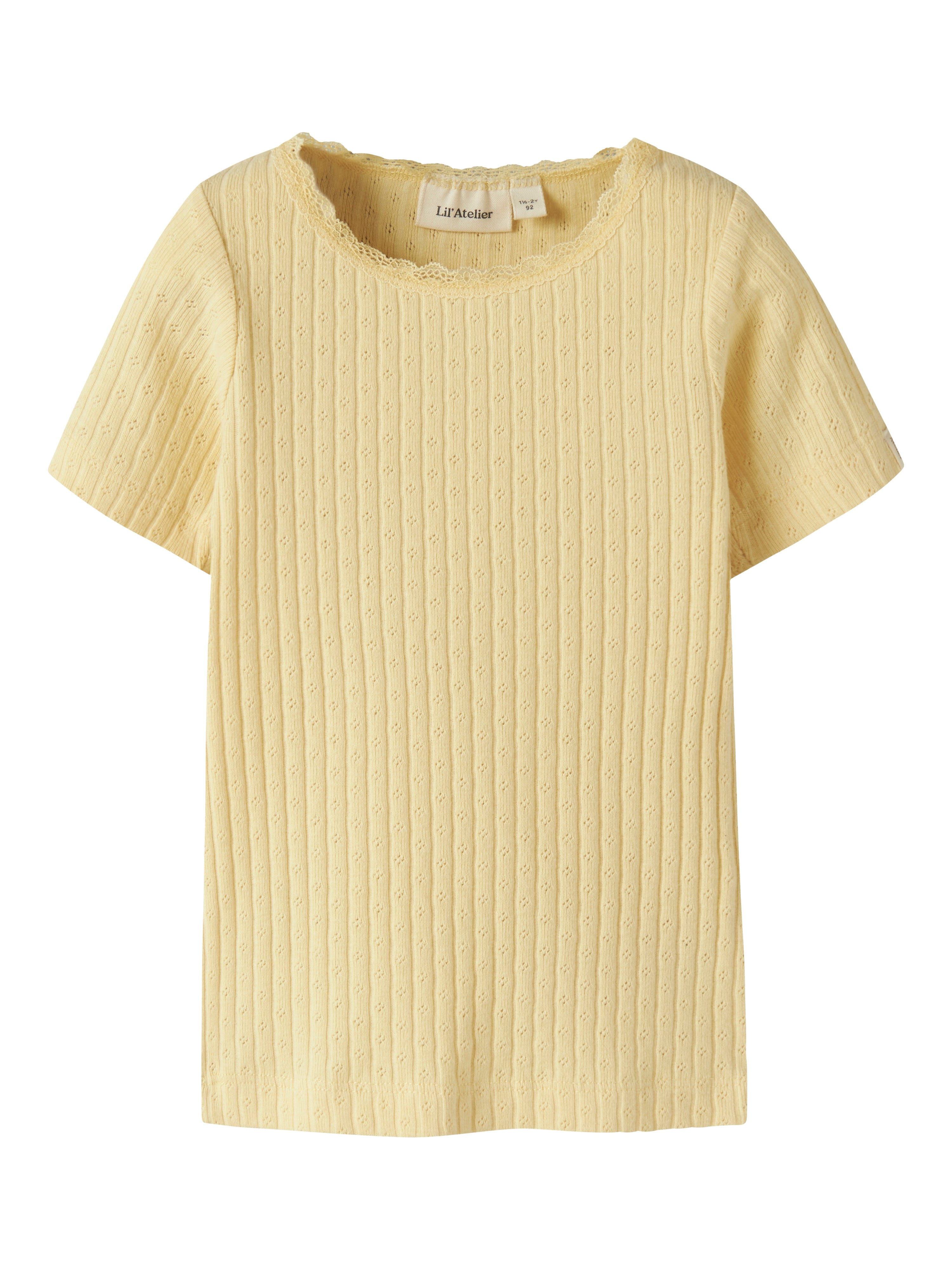 Lil Atelier Haldis SS Slim Top - Sunlight