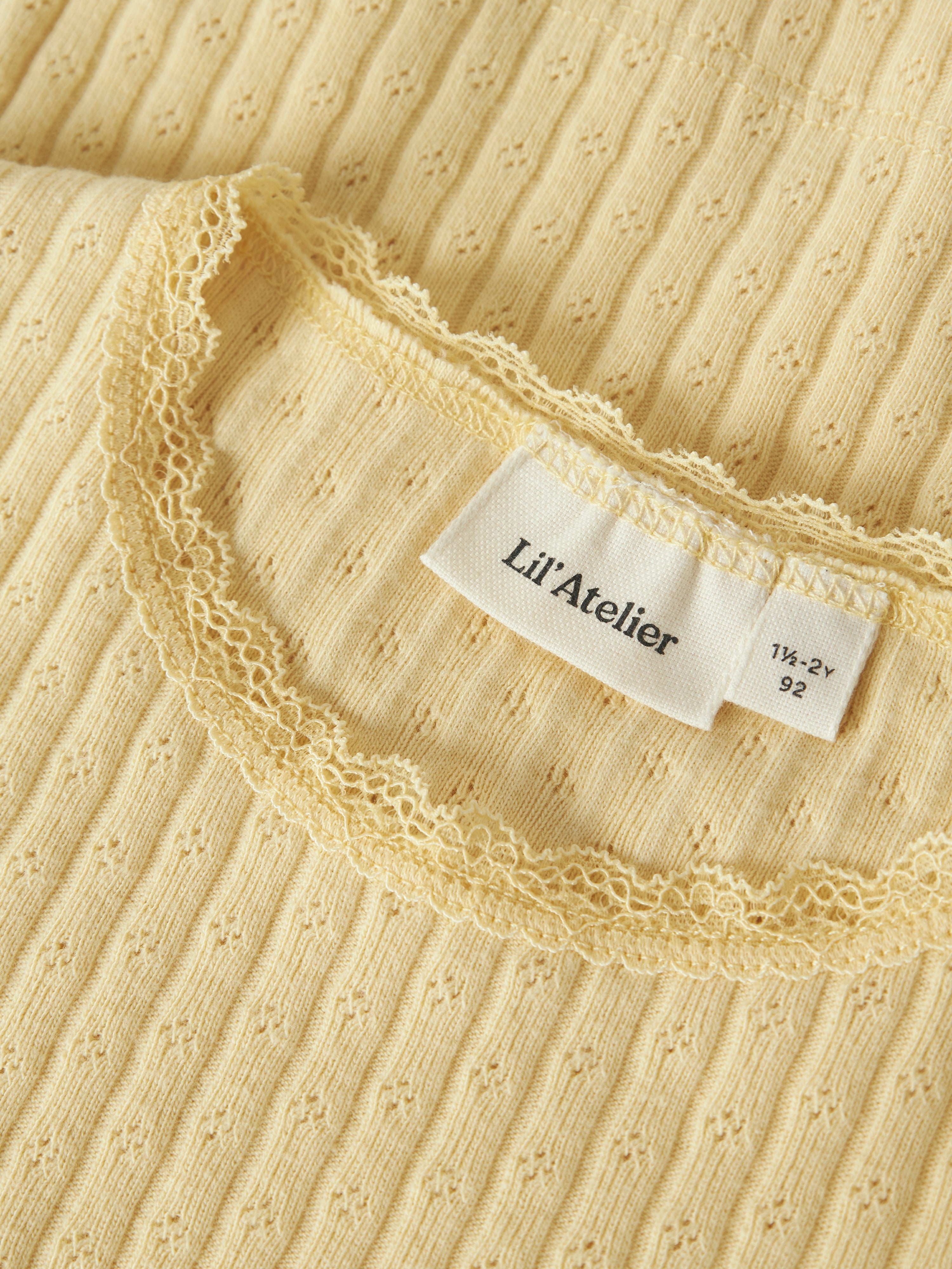 Lil Atelier Haldis SS Slim Top - Sunlight
