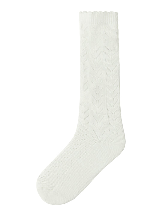 Lil Atelier Herda Knee Socks - Coconut Milk